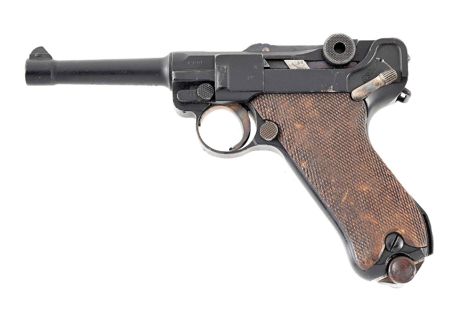 (C) DWM P.08 LUGER BRITISH CAPTURE SEMI-AUTOMATIC PISTOL. (1 of 10)