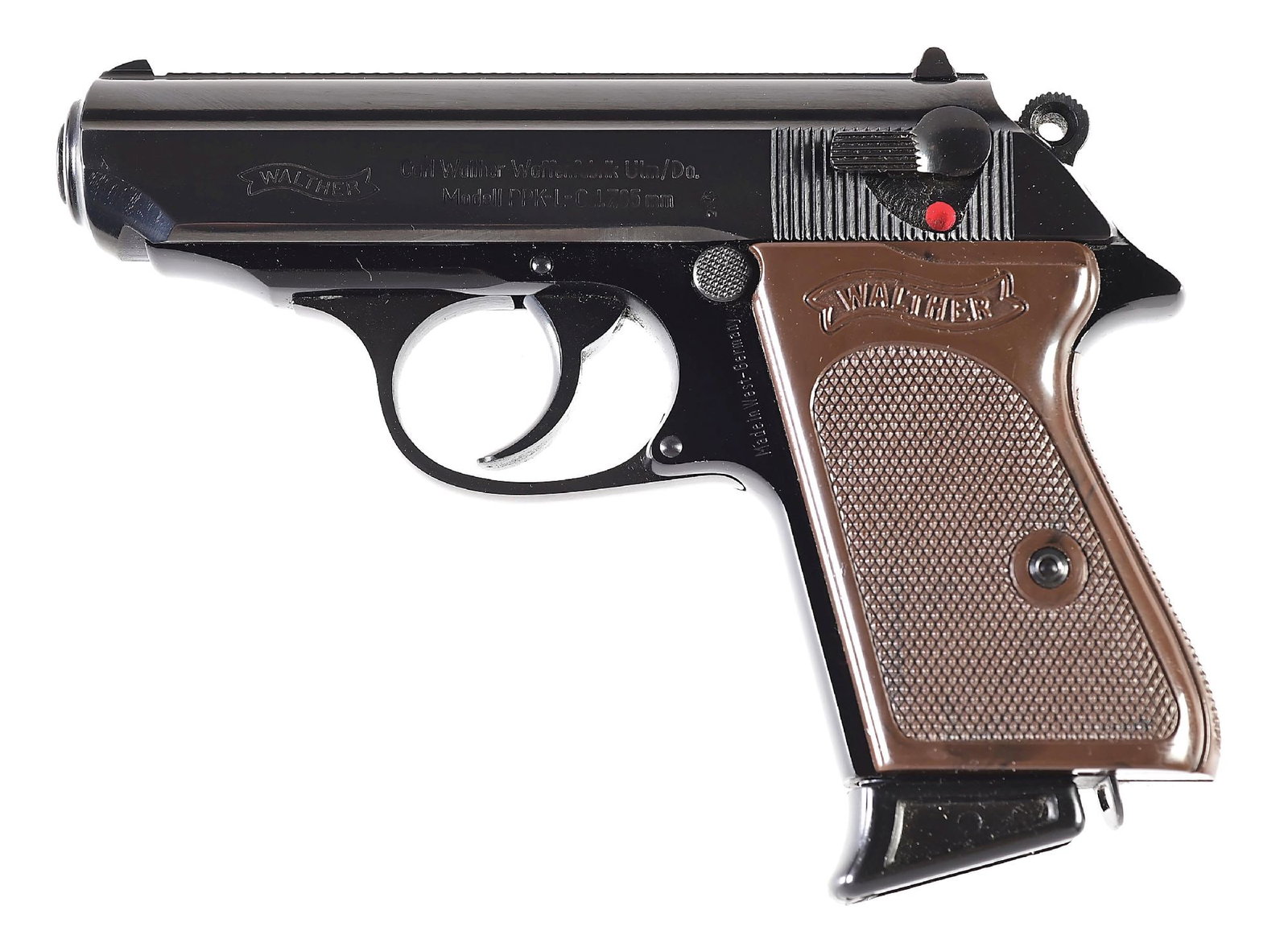 (C) WALTHER PPK-L DURAL .32 ACP SEMI-AUTOMATIC PISTOL WITH BOX. (1 of 9)