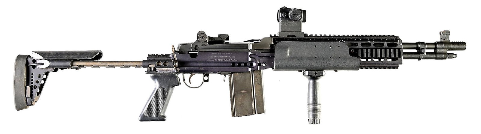 (M) SPRINGFIELD ARMORY M1A SOCOM 16 EBR SEMI-AUTOMATIC RIFLE. (1 of 9)