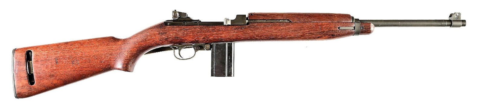 (C) WWII STANDARD PRODUCTS M1 SEMI-AUTOMATIC CARBINE. (1 of 8)