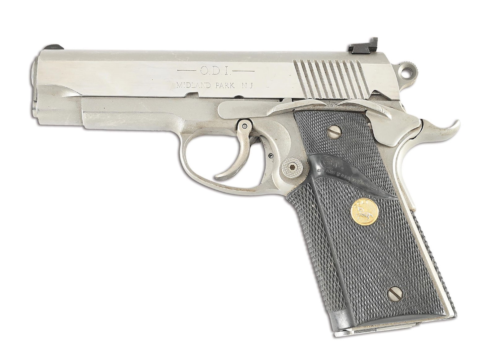 (M) RARE ODI .45 VIKING COMBAT DOUBLE ACTION 1911 SEMI-AUTOMATIC PISTOL. (1 of 2)
