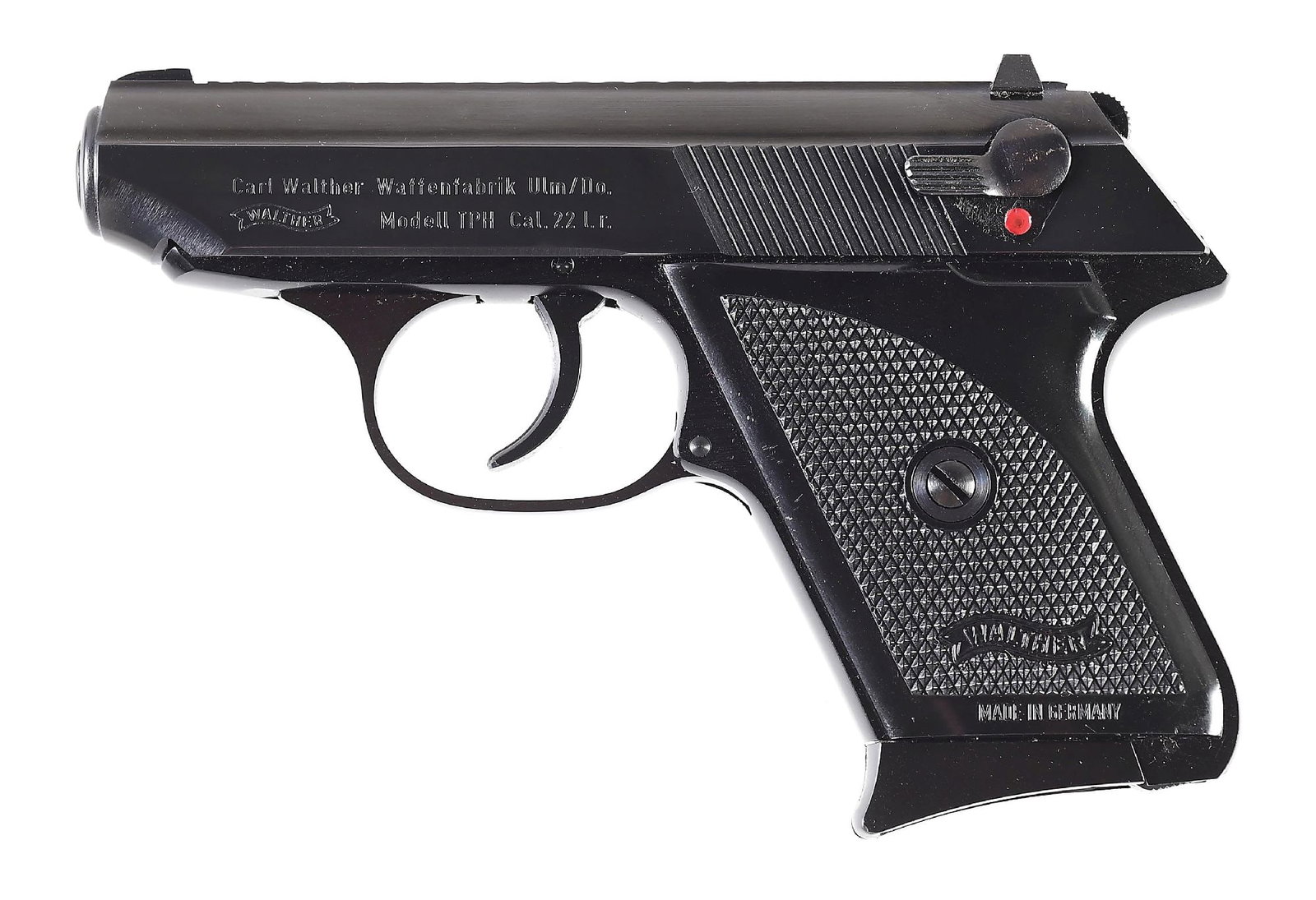 (M) GERMAN WALTHER MODEL TPH .22 LR SEMI-AUTOMATIC PISTOL WITH BOX. (1 of 11)