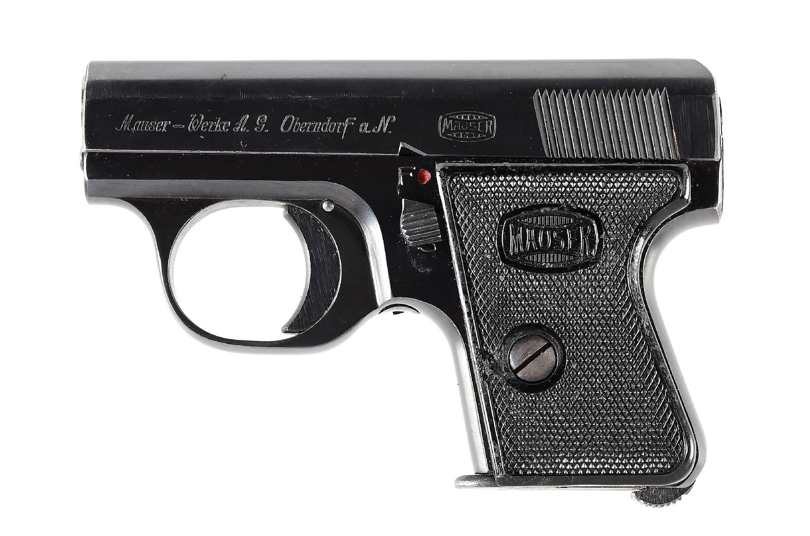 (C) MAUSER WTP 6.35MM SEMI-AUTOMATIC PISTOL WITH HOLSTER. (1 of 10)