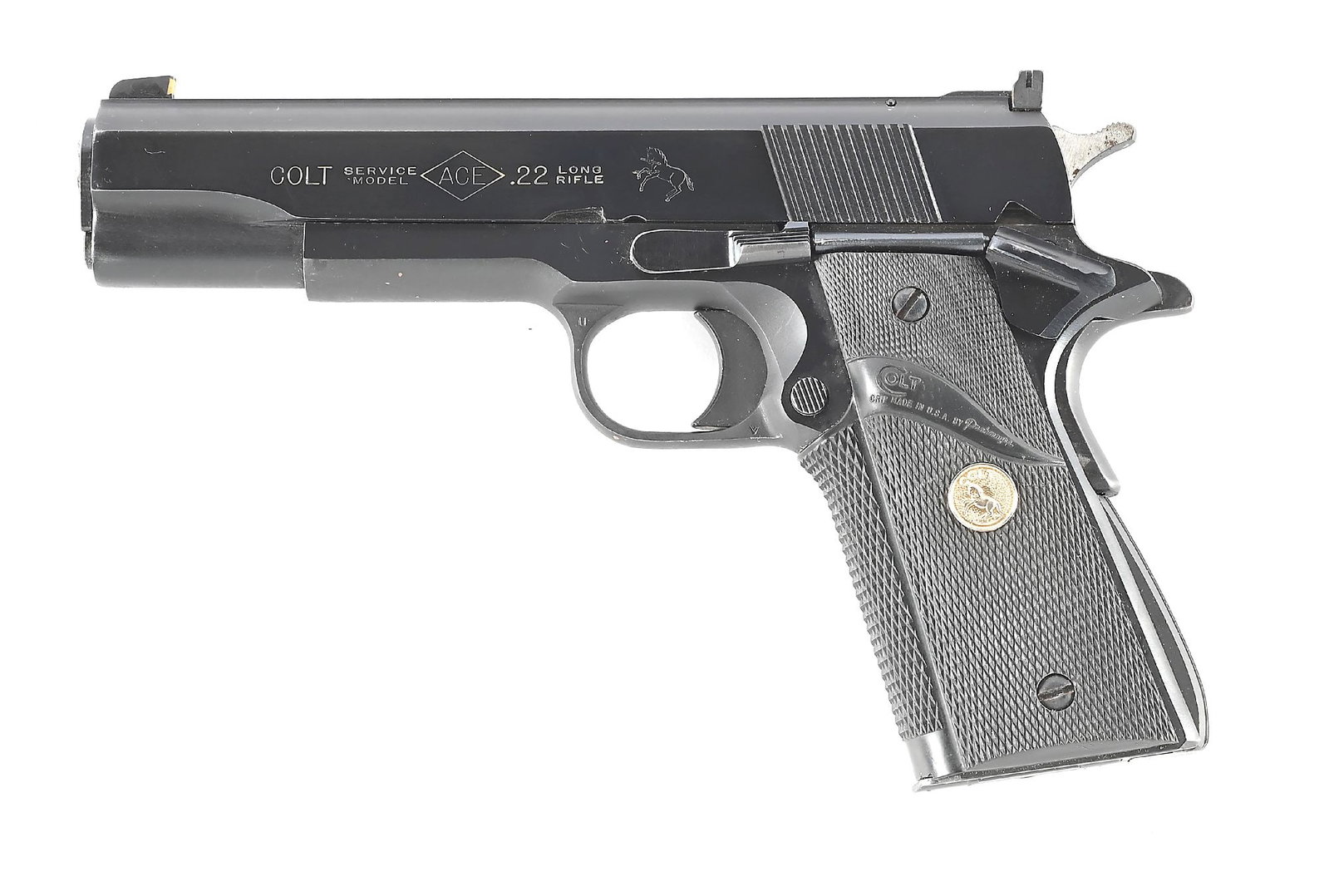 (C) POST WAR COLT SERVICE MODEL ACE .22 1911 SEMI-AUTOMATIC PISTOL. (1 of 3)