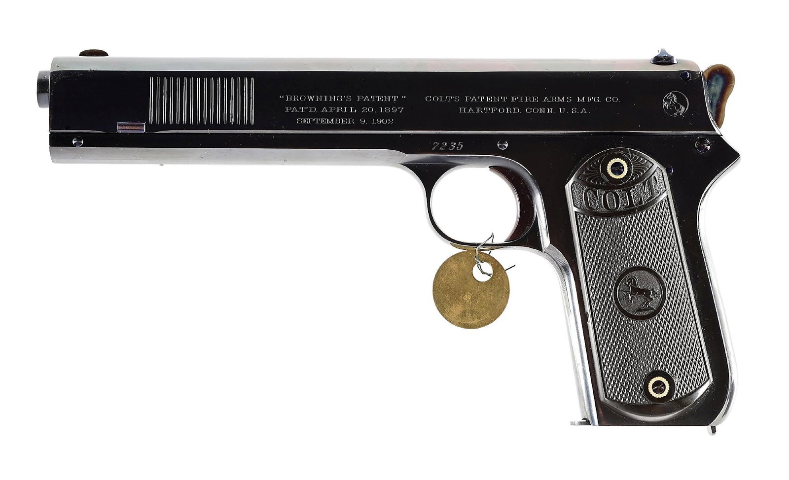 (C) COLT 1902 SPORTING .38 ACP SEMI-AUTOMATIC PISTOL (1 of 7)