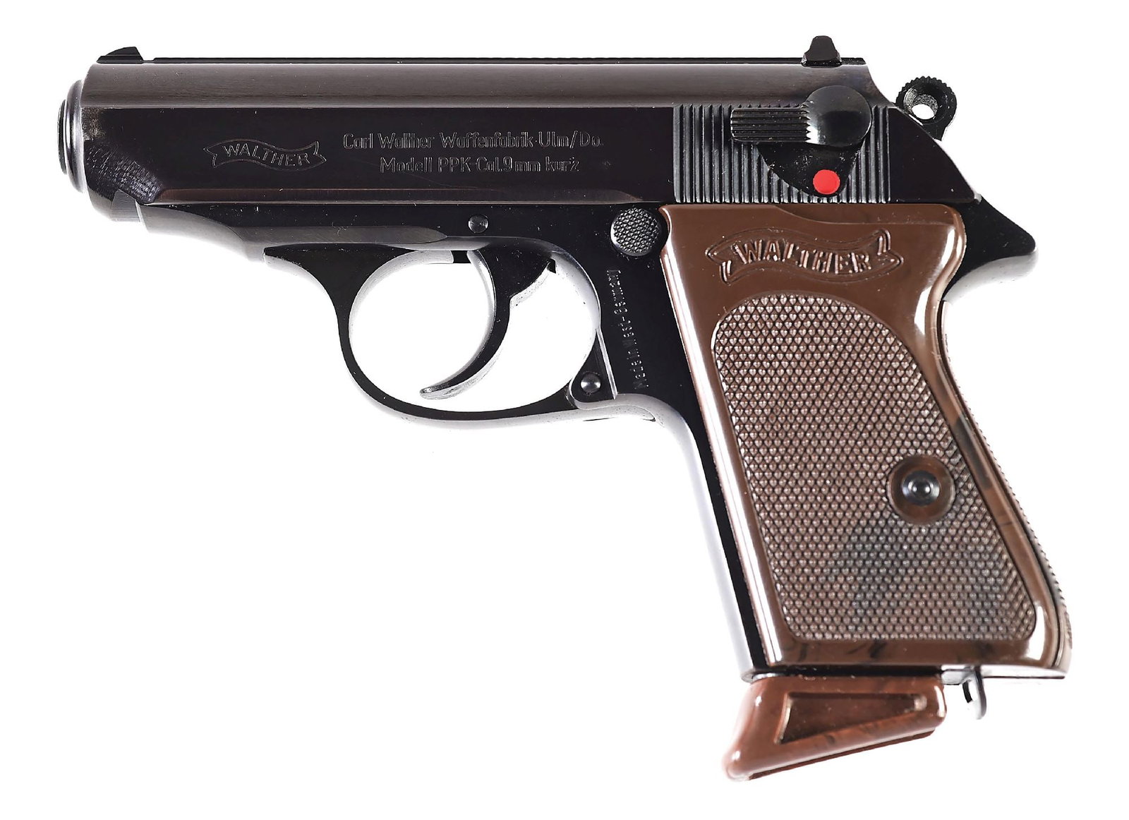 (C) DOCUMENTED WALTHER PPK .380 SEMI-AUTOMATIC PISTOL WITH BOX. (1 of 10)