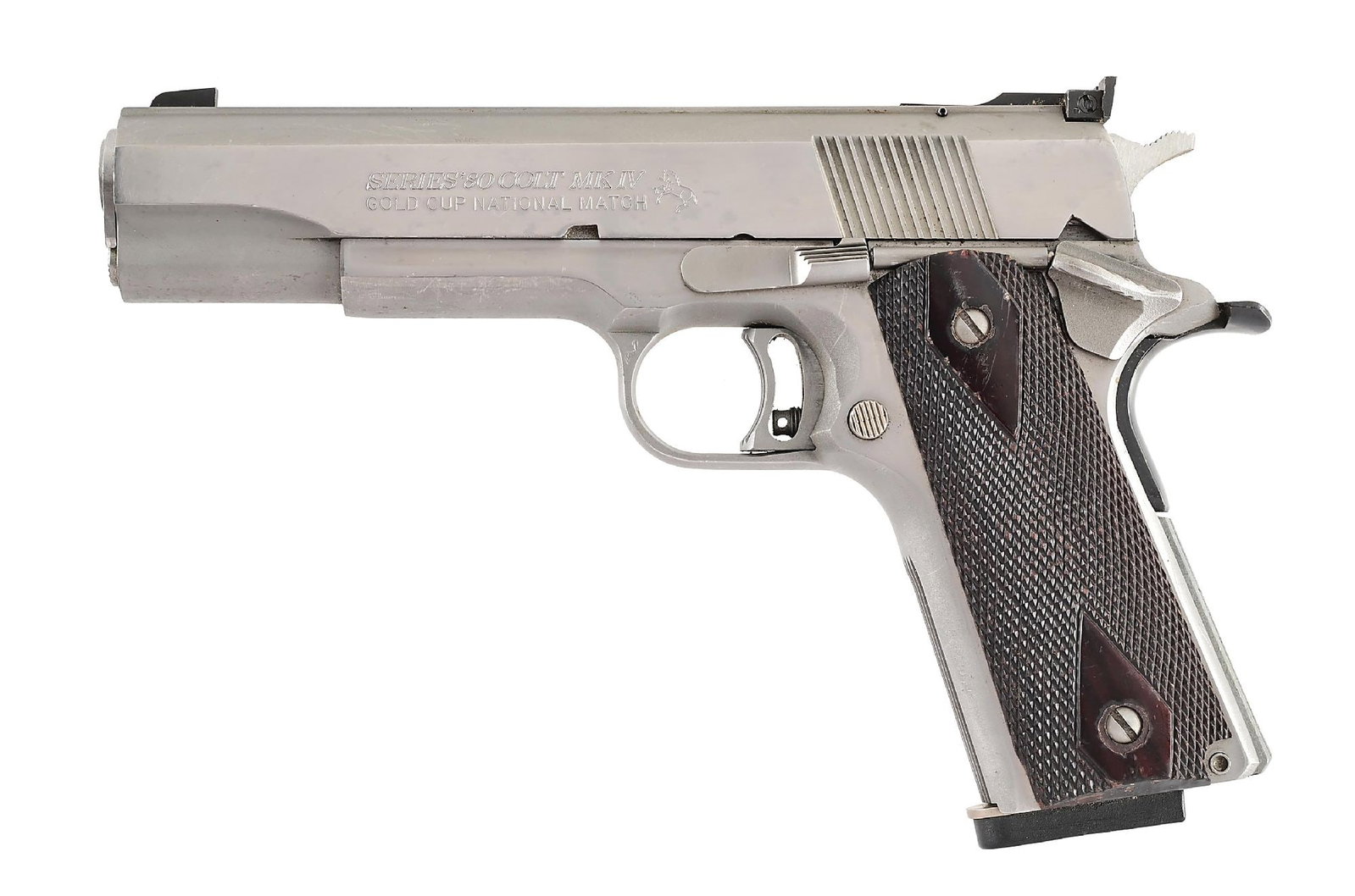 (M) COLT SERIES 80 GOLD CUP NATIONAL MATCH 1911 SEMI-AUTOMATIC PISTOL. (1 of 8)
