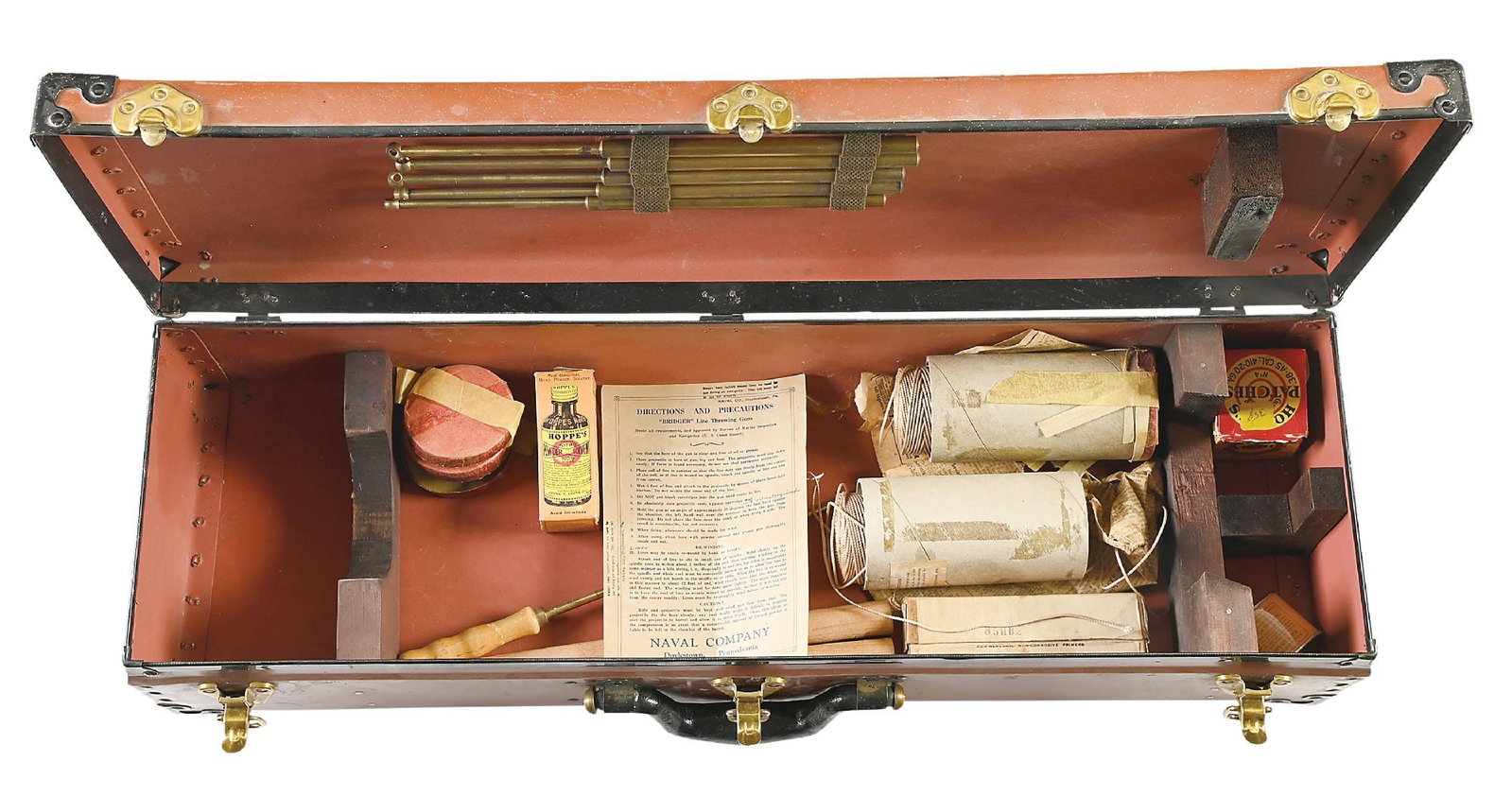 (C) FINE CASED BRIDGER NAVAL CO. WINCHESTER MODEL 37 LINE GUN. (1 of 11)