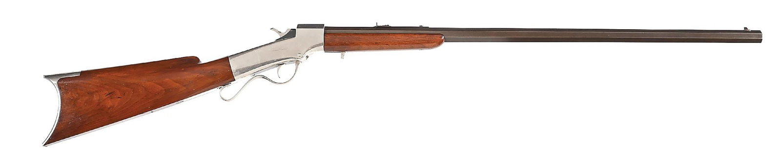 (A) RARE HIGH CONDITION BALL & WILLIAMS .44 CF FALLING BLOCK SPORTING RIFLE (1 of 9)
