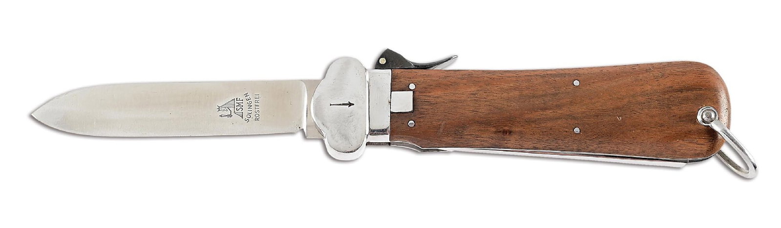 GERMAN WWII LUFTWAFFE TAKE DOWN GRAVITY KNIFE BY SMF. (1 of 6)
