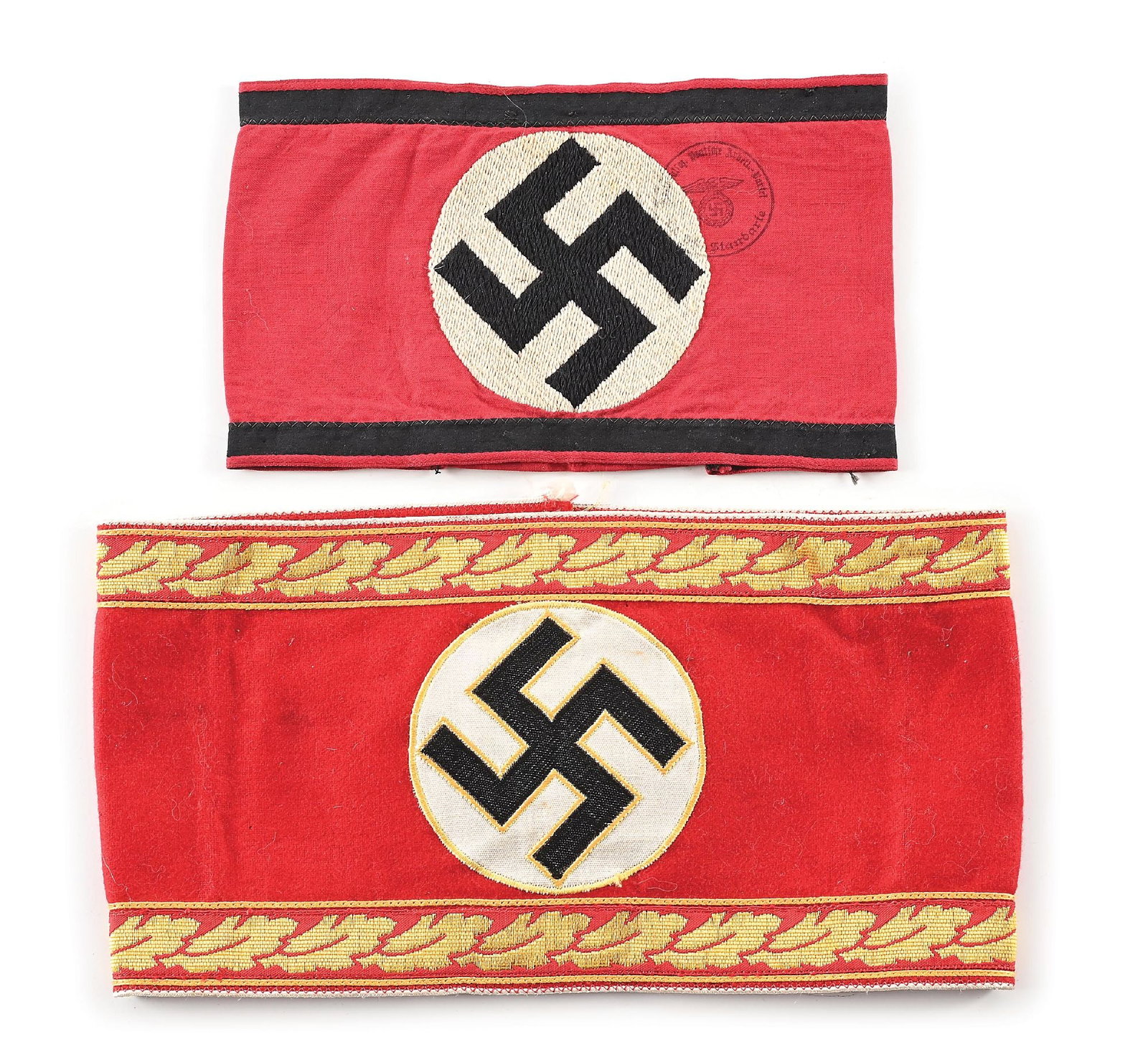 LOT OF 2: THIRD REICH ARMBANDS. (1 of 3)