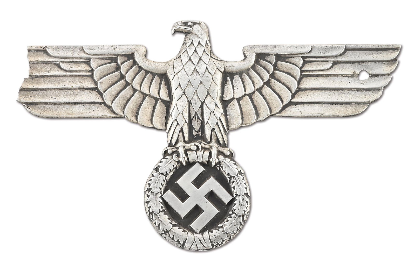 DAMAGED THIRD REICH RAILWAY EAGLE. (1 of 4)