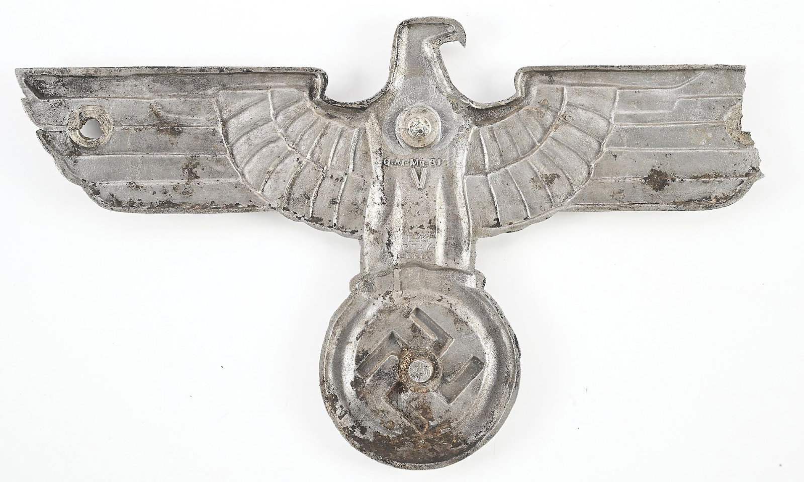 DAMAGED THIRD REICH RAILWAY EAGLE. - 2