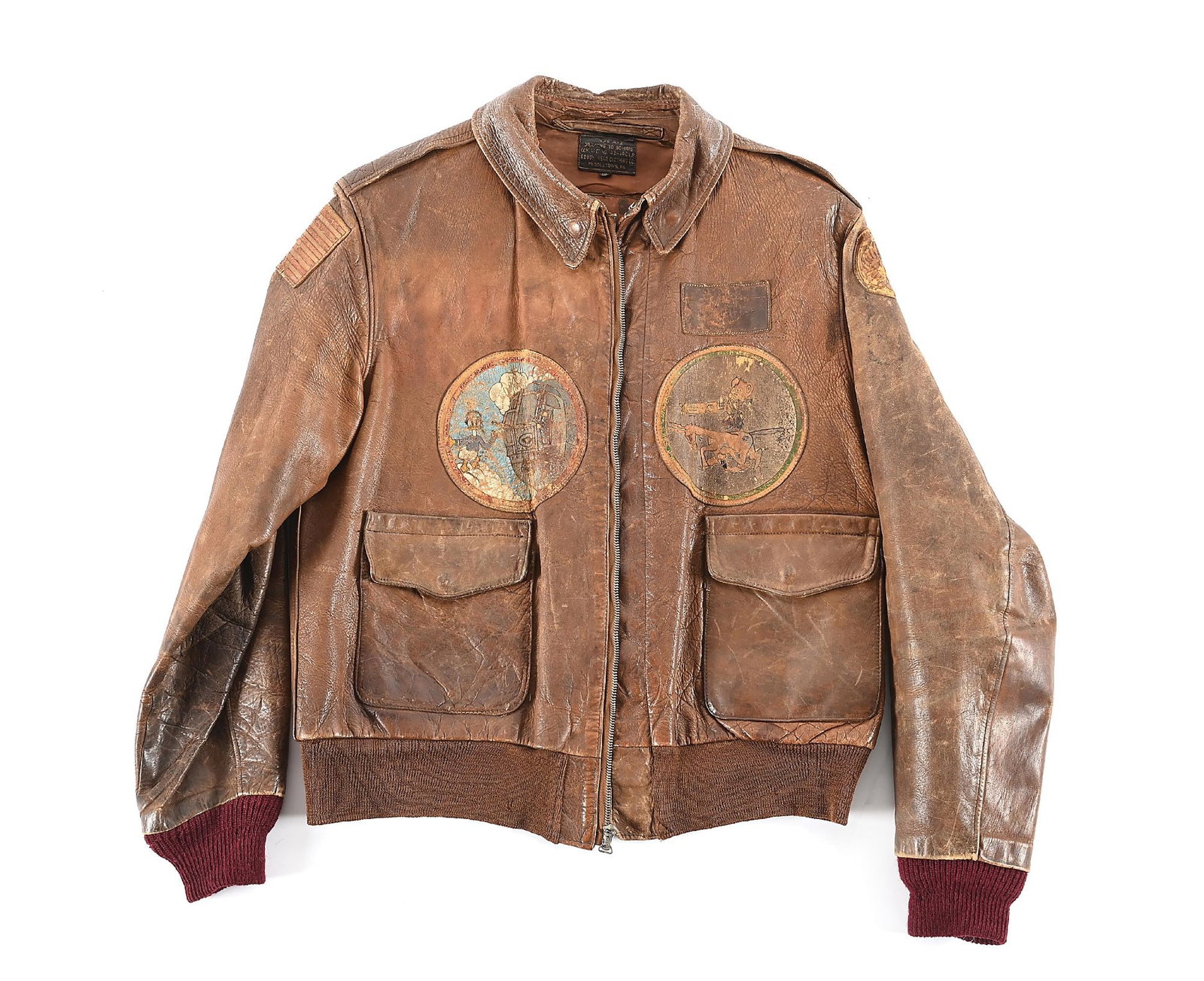 US WWII 464TH BOMB GROUP TYPE A-2 FLIGHT JACKET. (1 of 8)