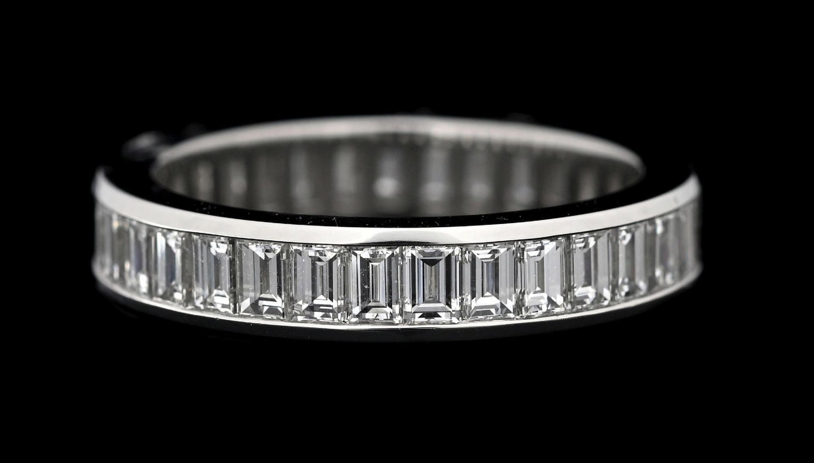 PLATINUM TIFFANY & CO 3.60CT TW DIAMOND ETERNITY BAND (1 of 6)