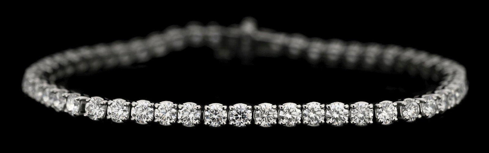 PLATINUM & DIAMOND LINE BRACELET, 5.39CT TW (1 of 7)