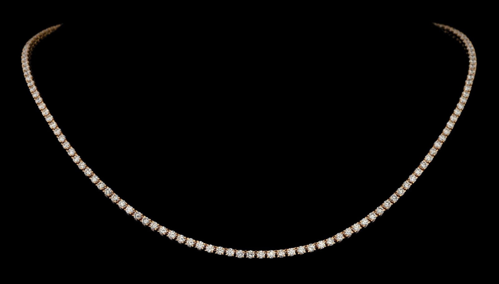 14K YELLOW GOLD DIAMOND NECKLACE, 7.54CT TW (1 of 7)