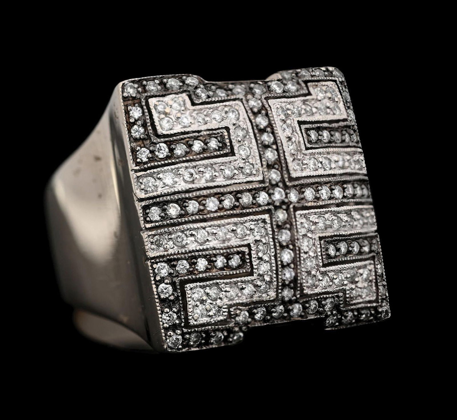 14K WHITE GOLD DIAMOND FASHION RING, 2.25CT TW (1 of 5)