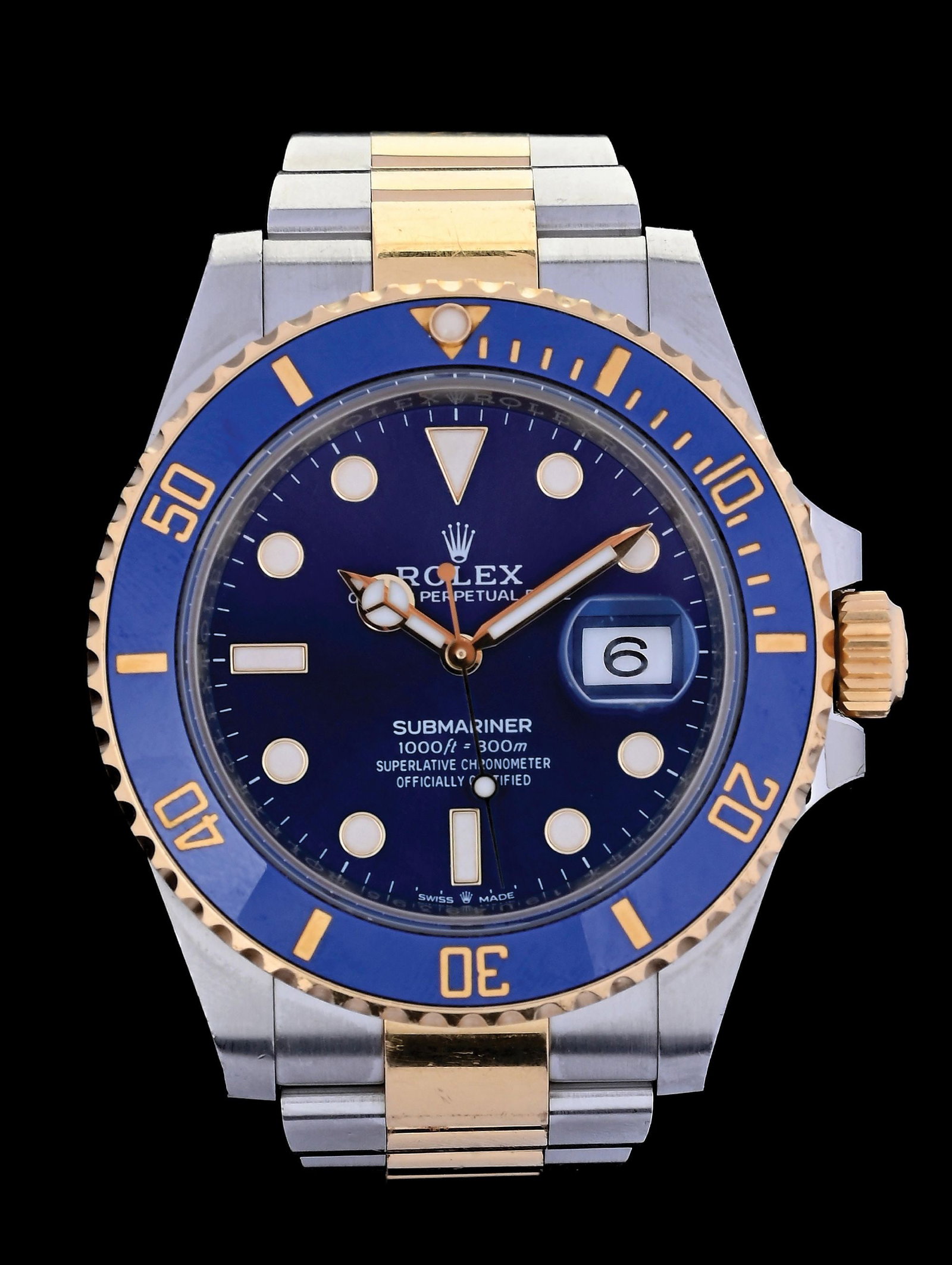 ROLEX SUBMARINER DATE 41 BLUE 2-TONE "BLUESY" REF. 126613 W/BOX (1 of 6)