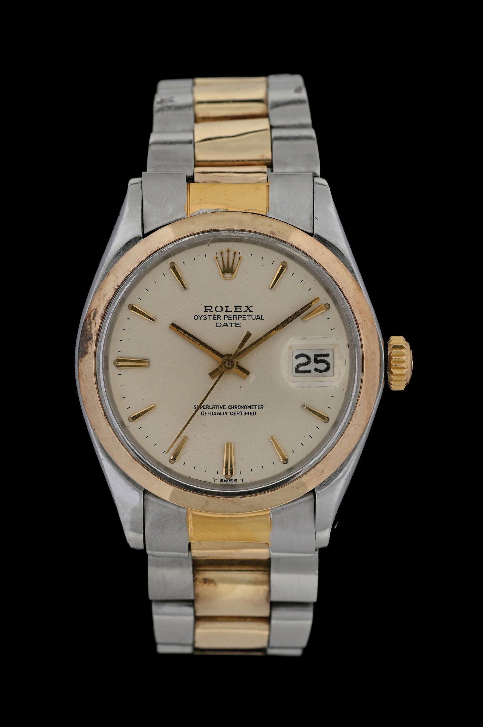 ROLEX OYSTER PERPETUAL DATE 40 2-TONE, REF. 1500 (1 of 5)