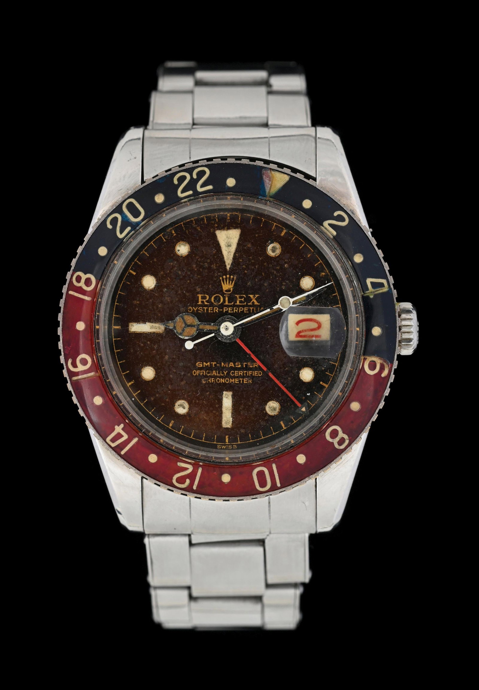 1959 ROLEX GMT-MASTER GILT BAKELITE "PEPSI ", REF. 6542 W/B&P (1 of 7)
