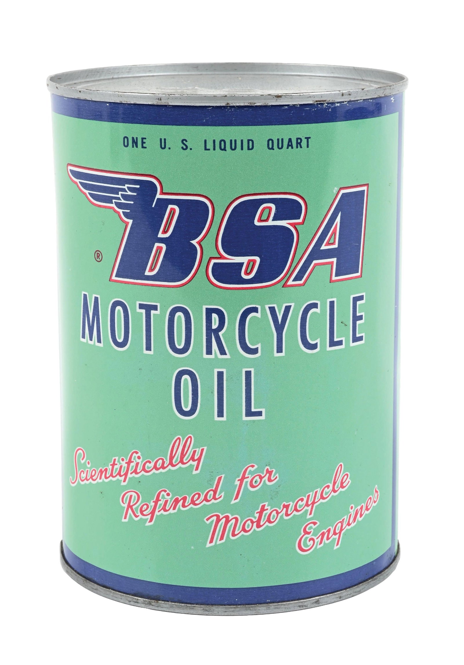 BSA MOTORCYCLE OIL ONE QUART CAN