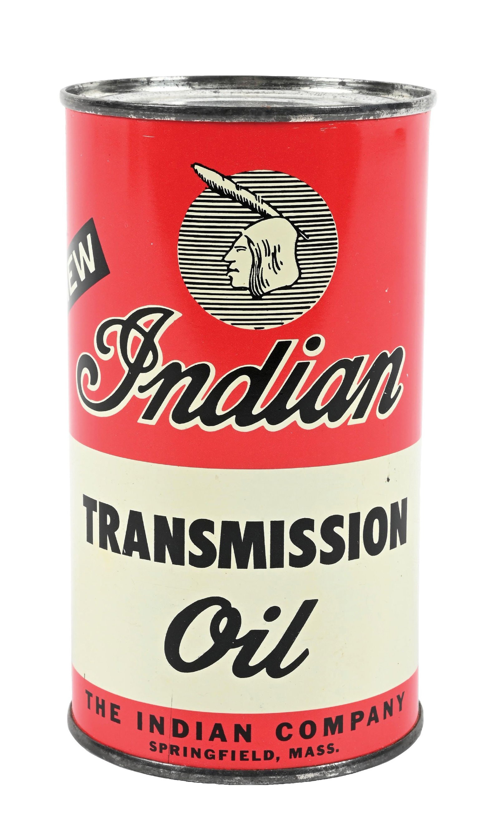 NEW INDIAN TRANSMISSION OIL ONE PINT CAN (1 of 4)