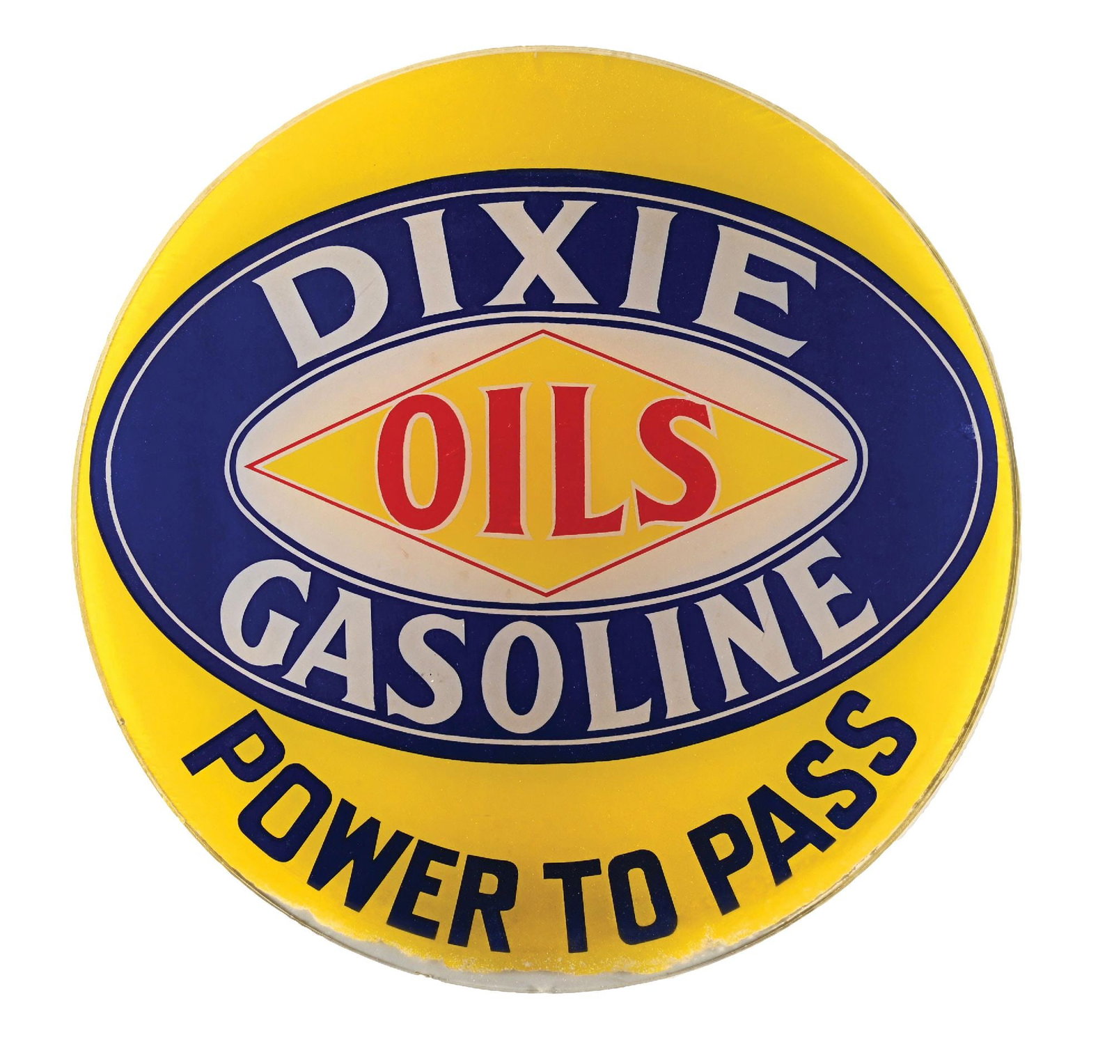 DIXIE OILS POWER TO PASS SINGLE 13.25" GLOBE LENS (1 of 2)