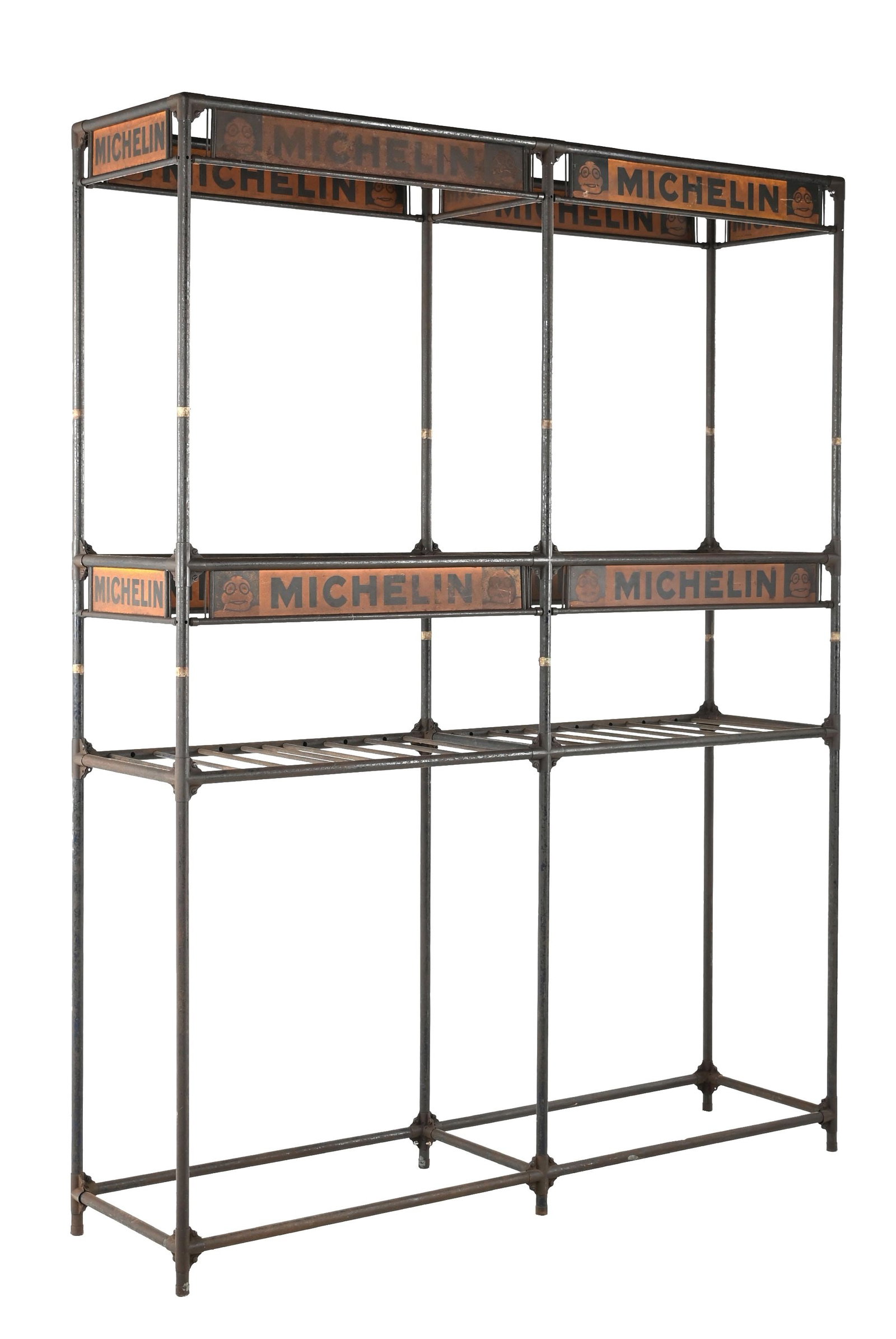 LARGE MICHELIN TIRES METAL TIRE RACK DISPLAY. (1 of 8)