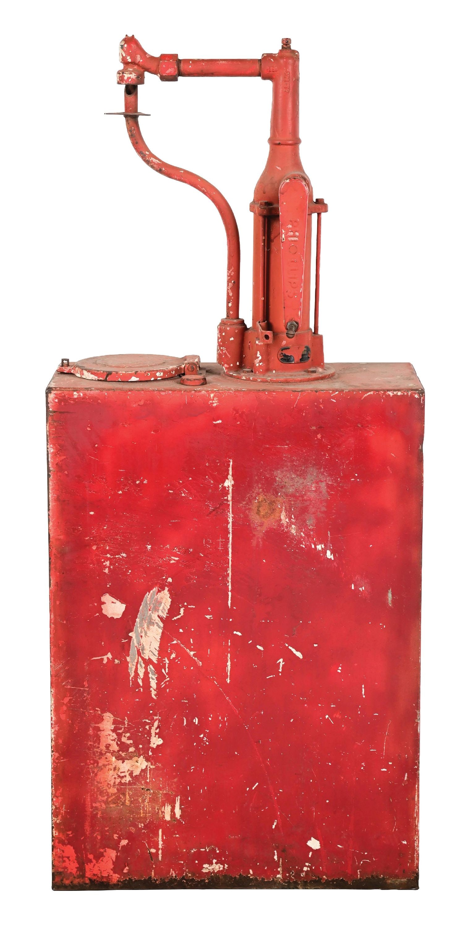 PHILLIPS 66 SERVICE STATION LUBSTER.: CONDITION: Showing original paint throughout with an excellent age & patina. Original lid intact and crack pumps freely. This is not a standard shippable item and will require 3rd party shipping or pi
