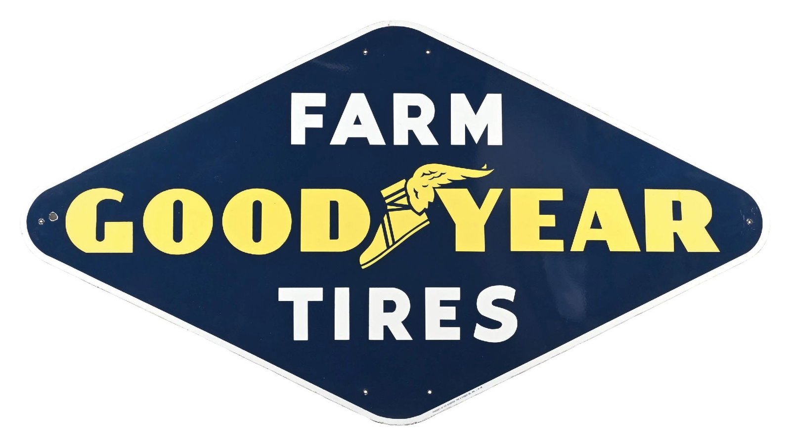 LARGE GOODYEAR FARM TIRES PORCELAIN SIGN (1 of 3)