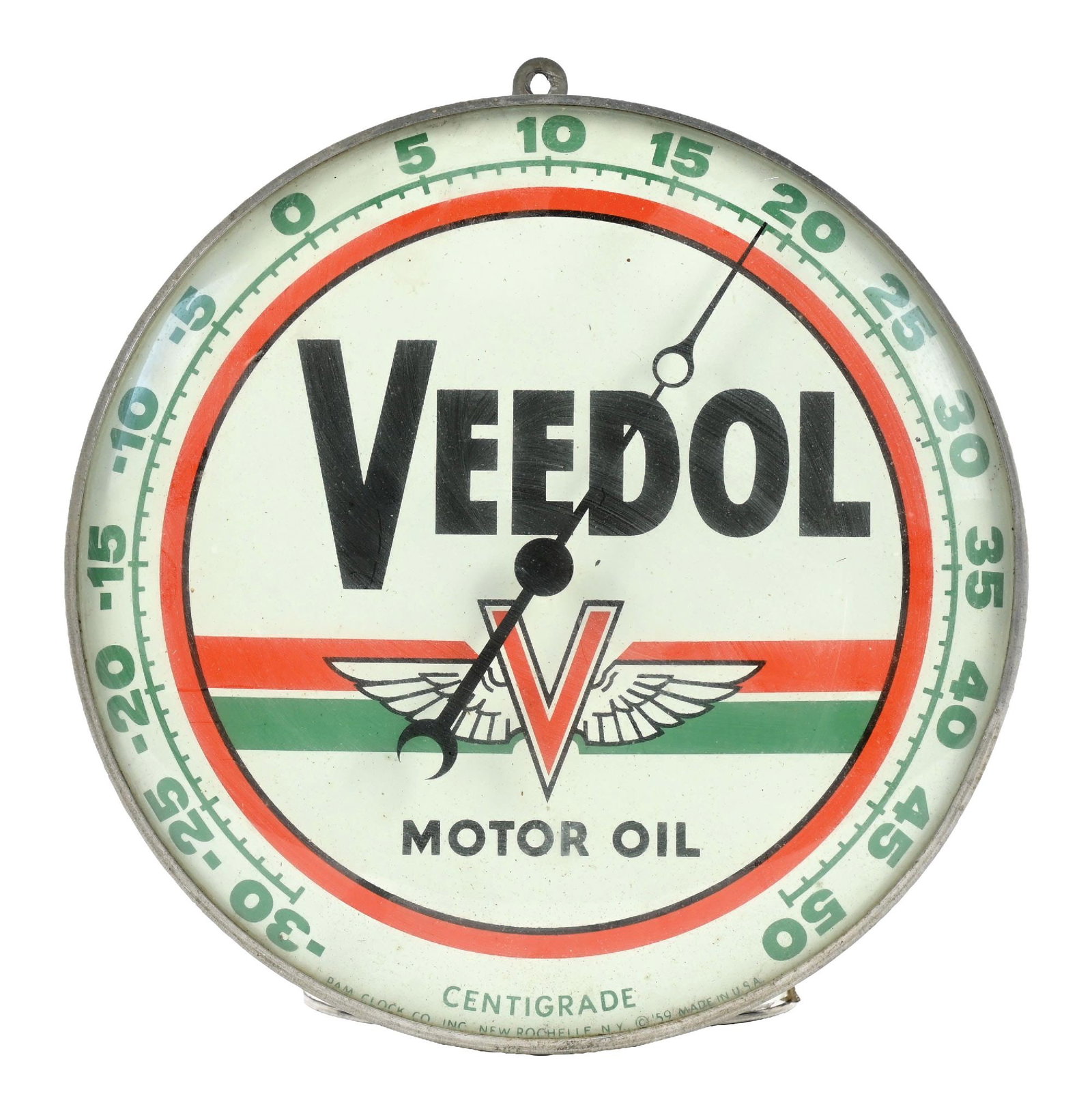 VEEDOL MOTOR OIL ADVERTISING THERMOMETER (1 of 2)