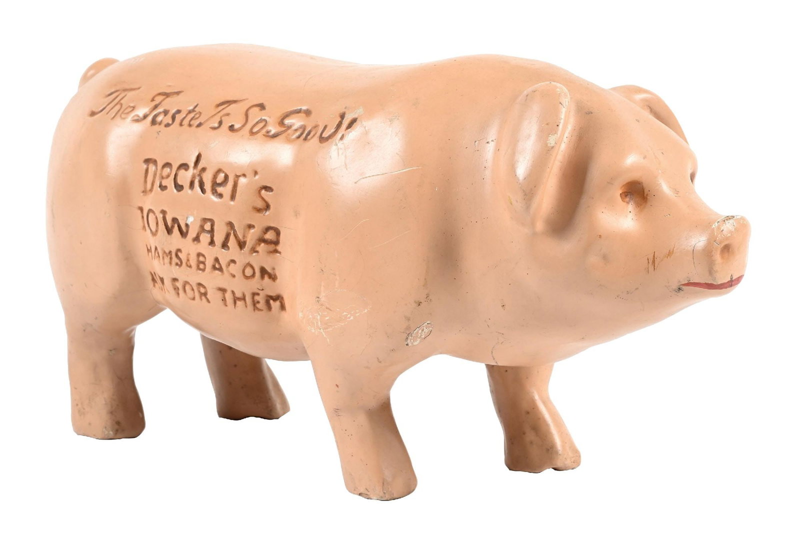 DECKER'S HAMS & BACON ADVERTISING STORE DISPLAY PIG (1 of 4)