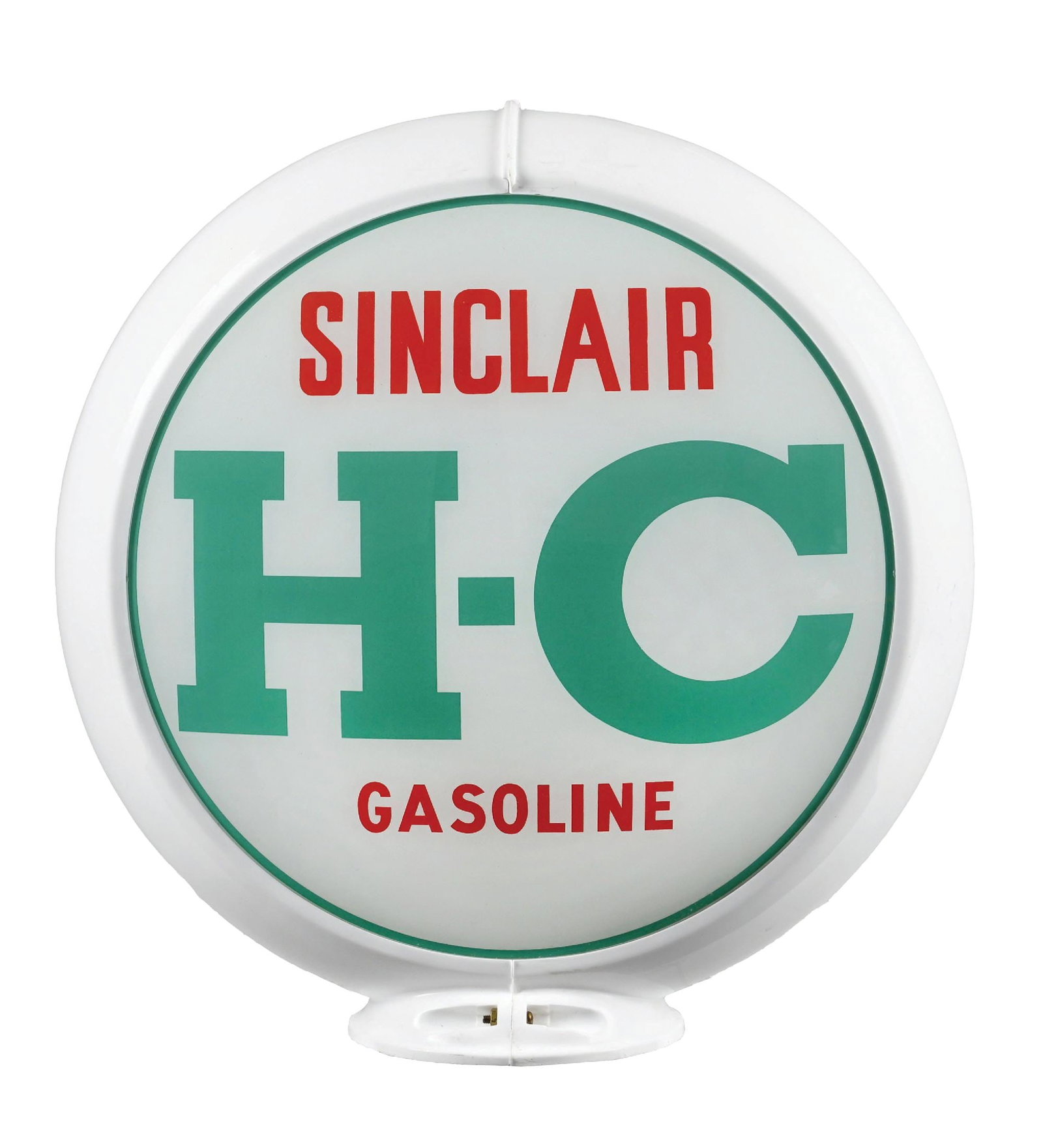 SINCLAIR H-C GASOLINE SINGLE 13.5" GLOBE LENS ON CAPCO BODY (1 of 4)