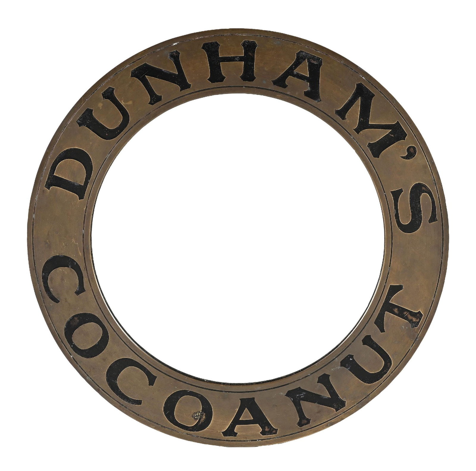 DUNHAM'S COCOANUT ADVERTISING MIRROR (1 of 2)