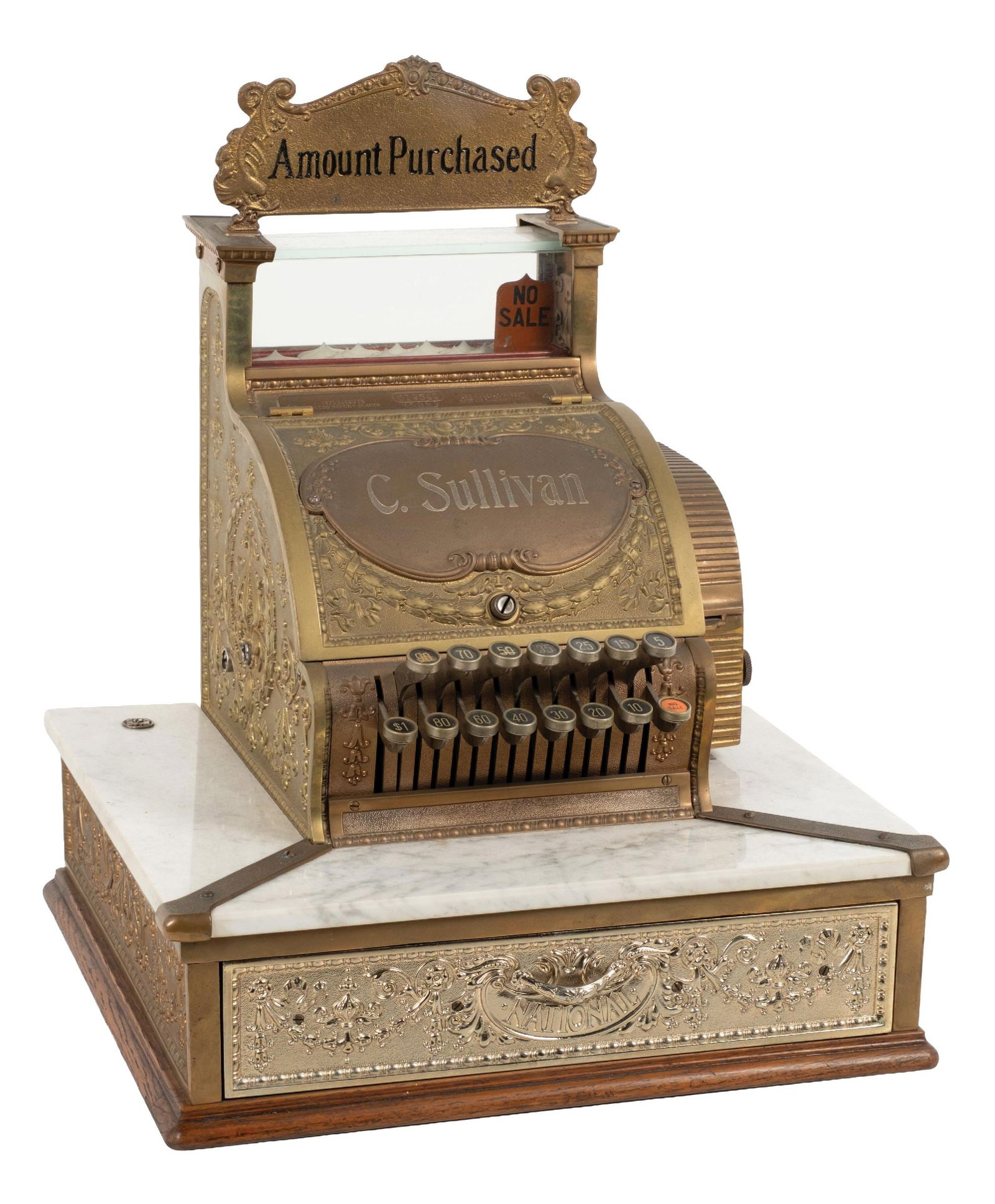 NATIONAL CASH REGISTER MODEL 52-1/4 SERIAL NO. 619549 (1 of 5)