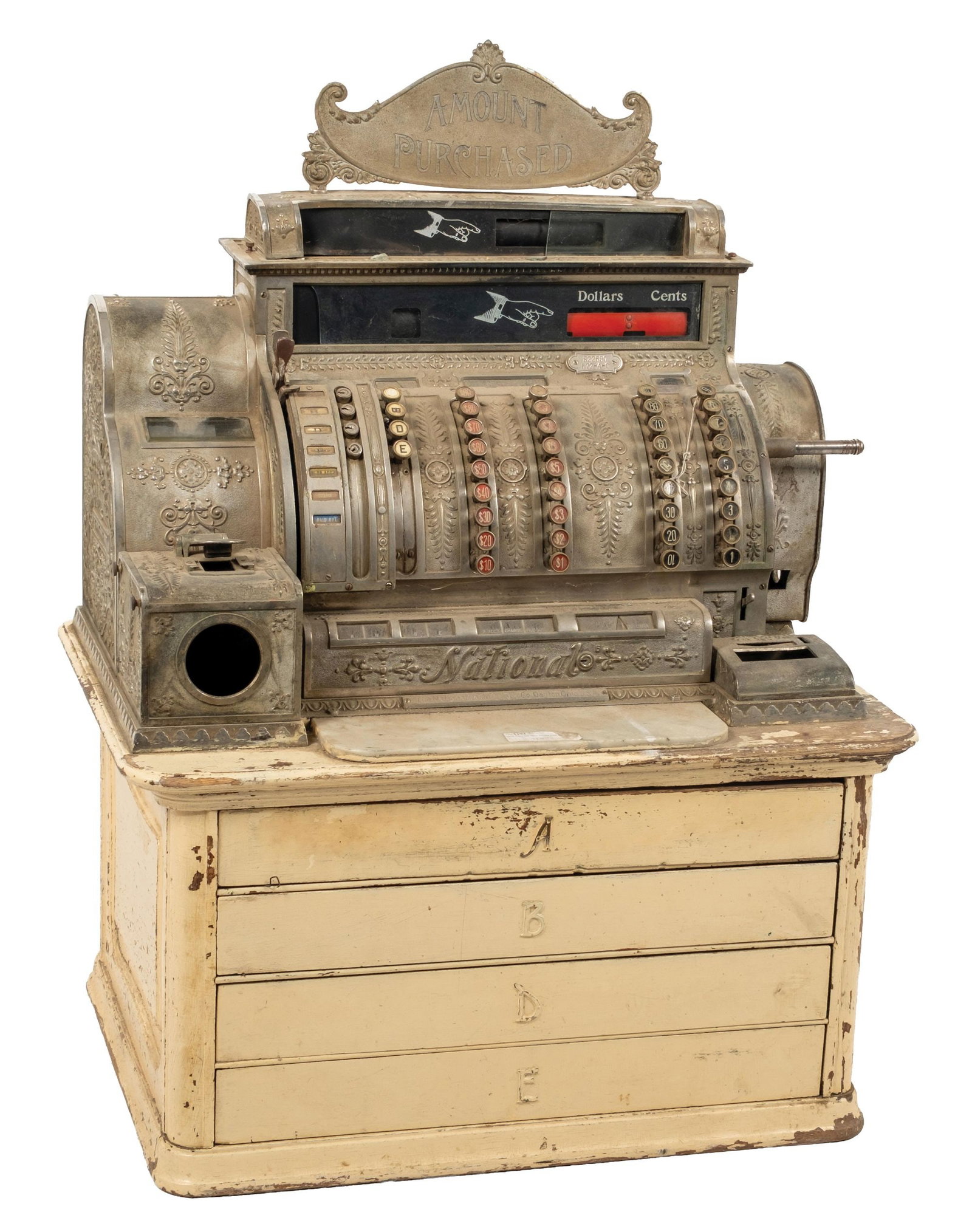 NATIONAL CASH REGISTER MODEL 572-4-C SERIAL NO. 822680 (1 of 7)