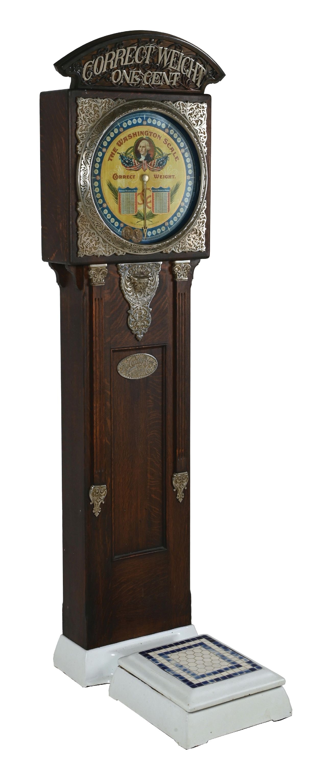 1¢ CAILLE BROS. CORRECT WEIGHT WASHINGTON SCALE (1 of 9)