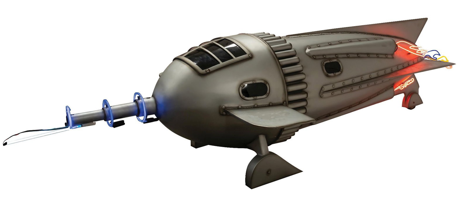 LARGE NEON ROCKET SHIP - 2