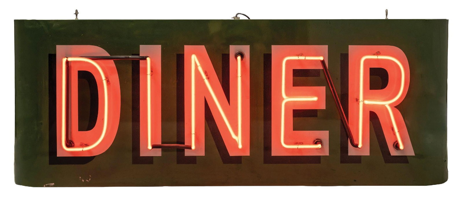 GREEN NEON DINER SIGN (1 of 3)