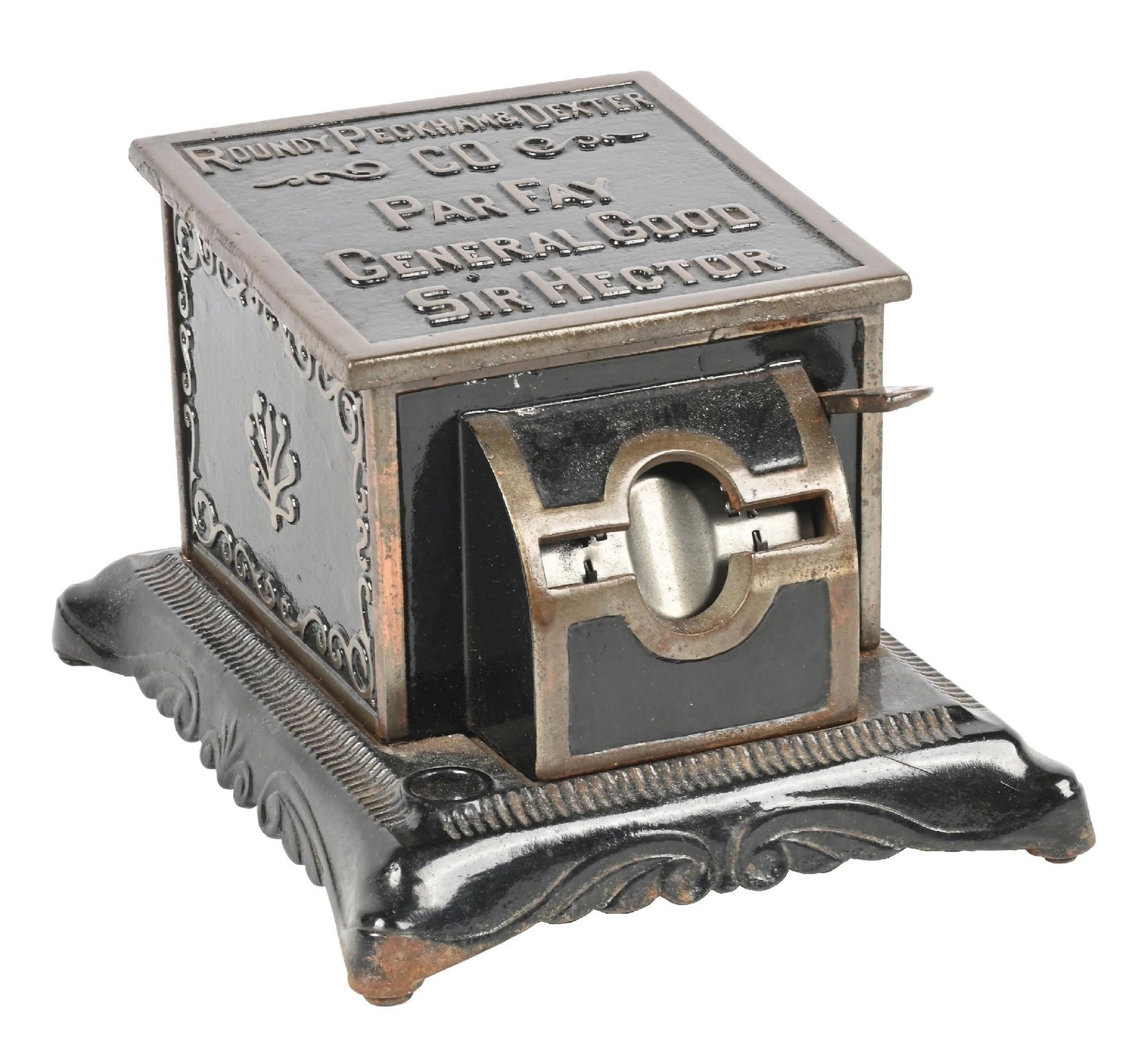 SIR HECTOR TABLETOP CAST IRON MATCH DISPENSER (1 of 4)