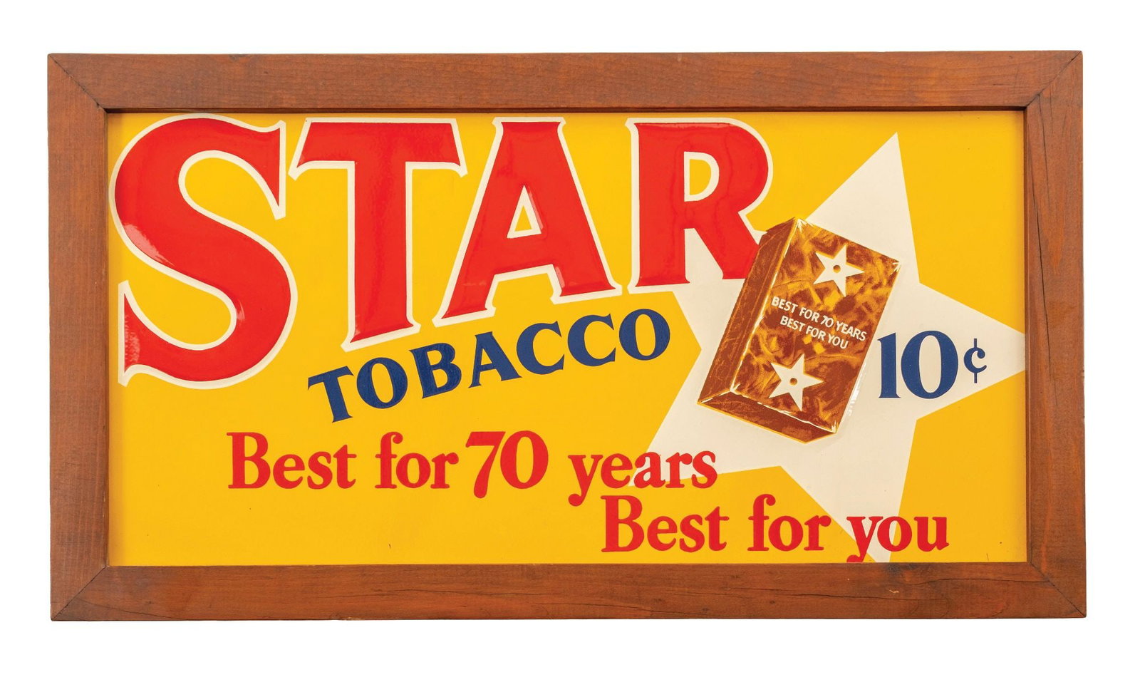STAR TOBACCO 10¢ SIGN (1 of 2)