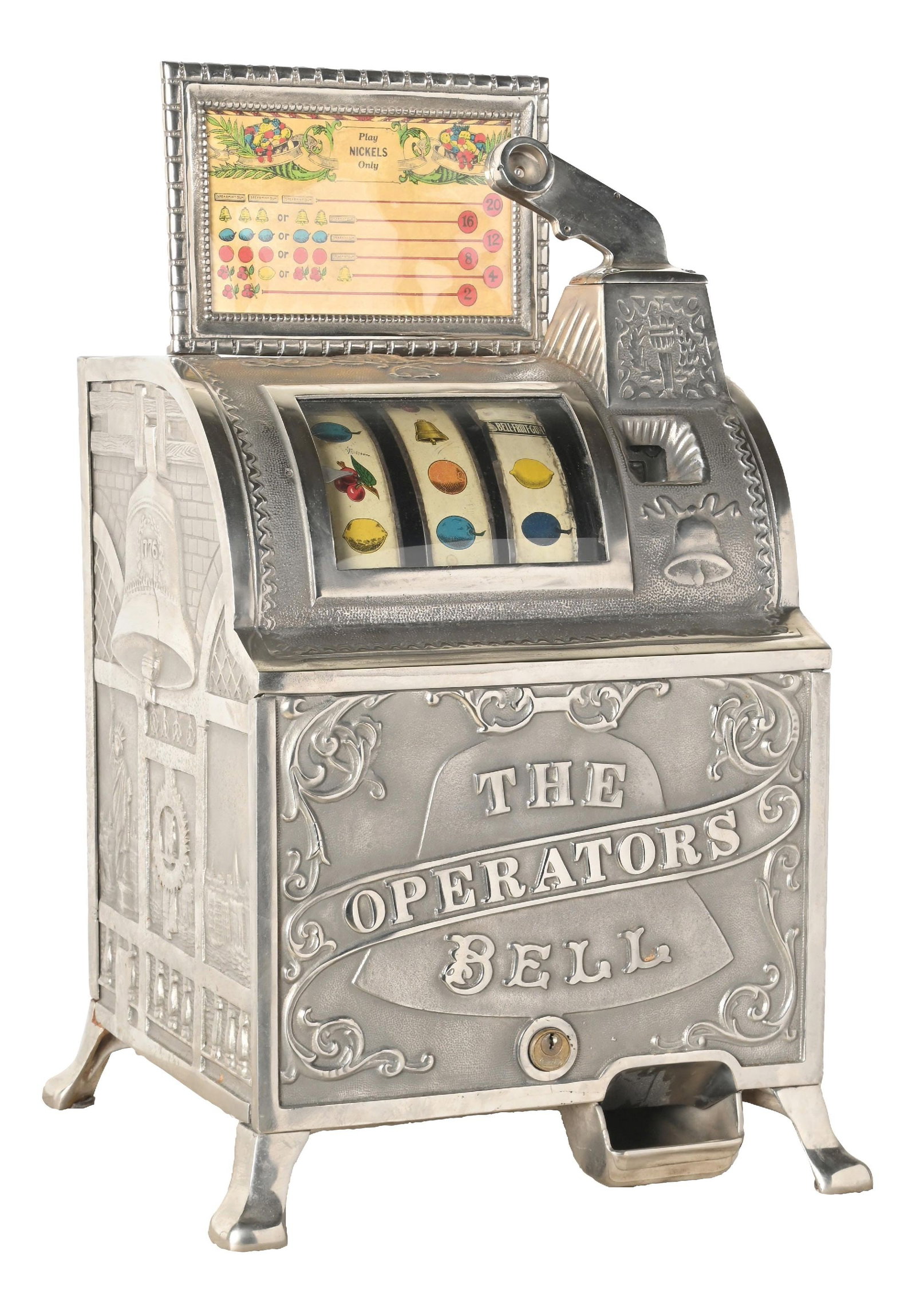 5¢ MILLS NOVELTY CO. OPERATORS BELL SLOT MACHINE (1 of 5)