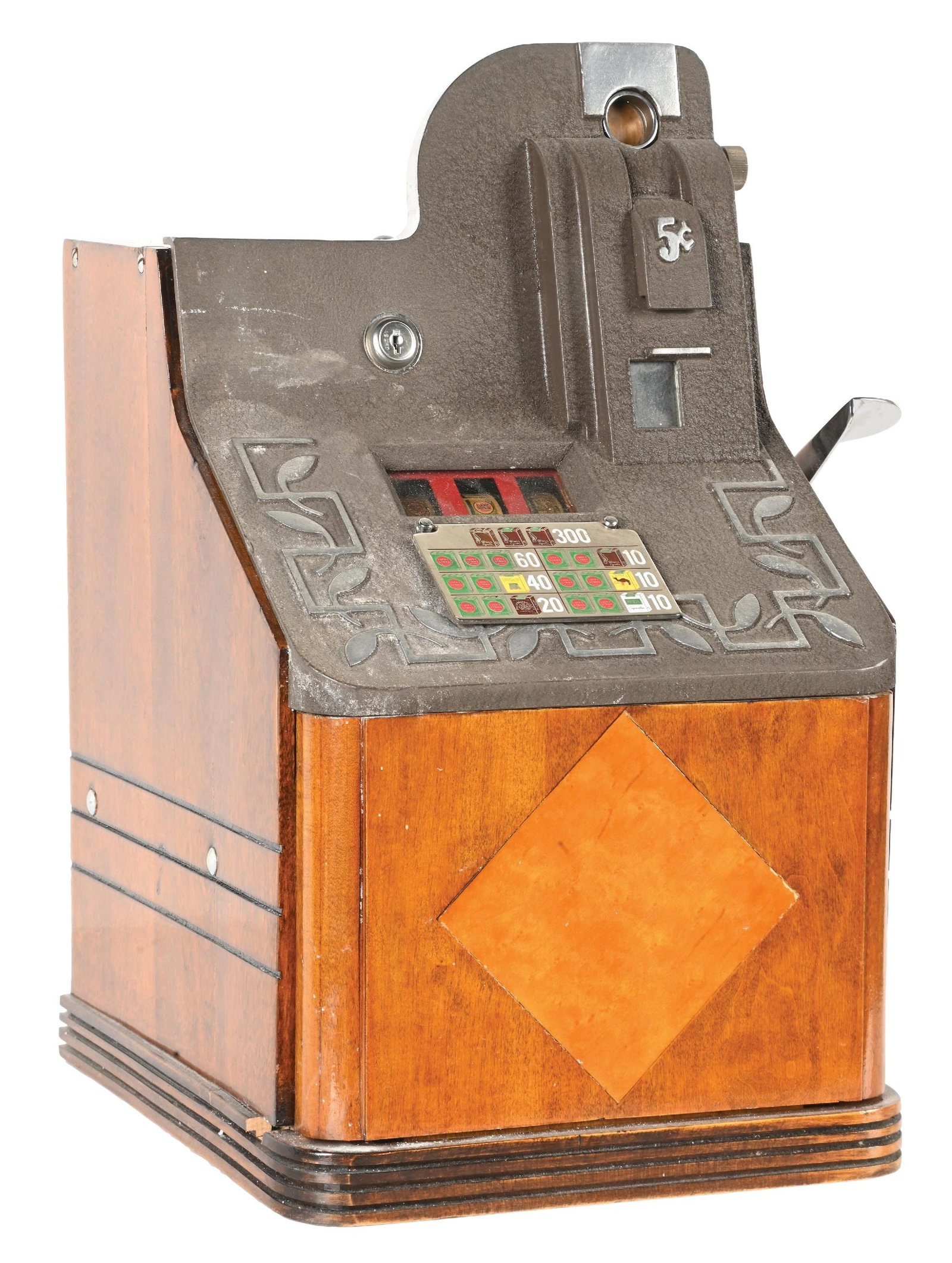 5¢ MILLS NOVELTY CO. QT "SMOKER" SLOT MACHINE (1 of 6)