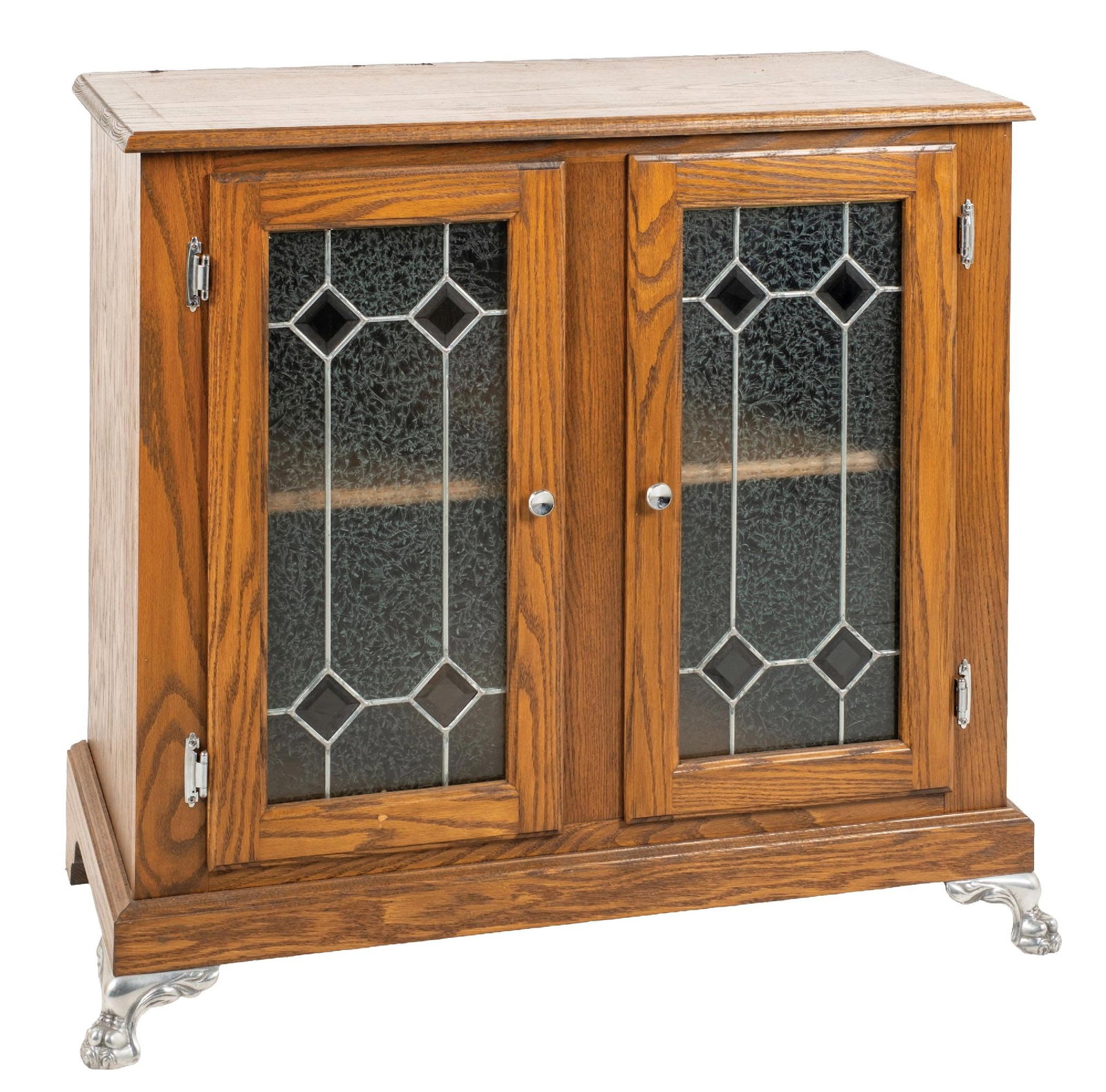 CONTEMPORARY OAK DOUBLE SLOT MACHINE STAND (1 of 5)