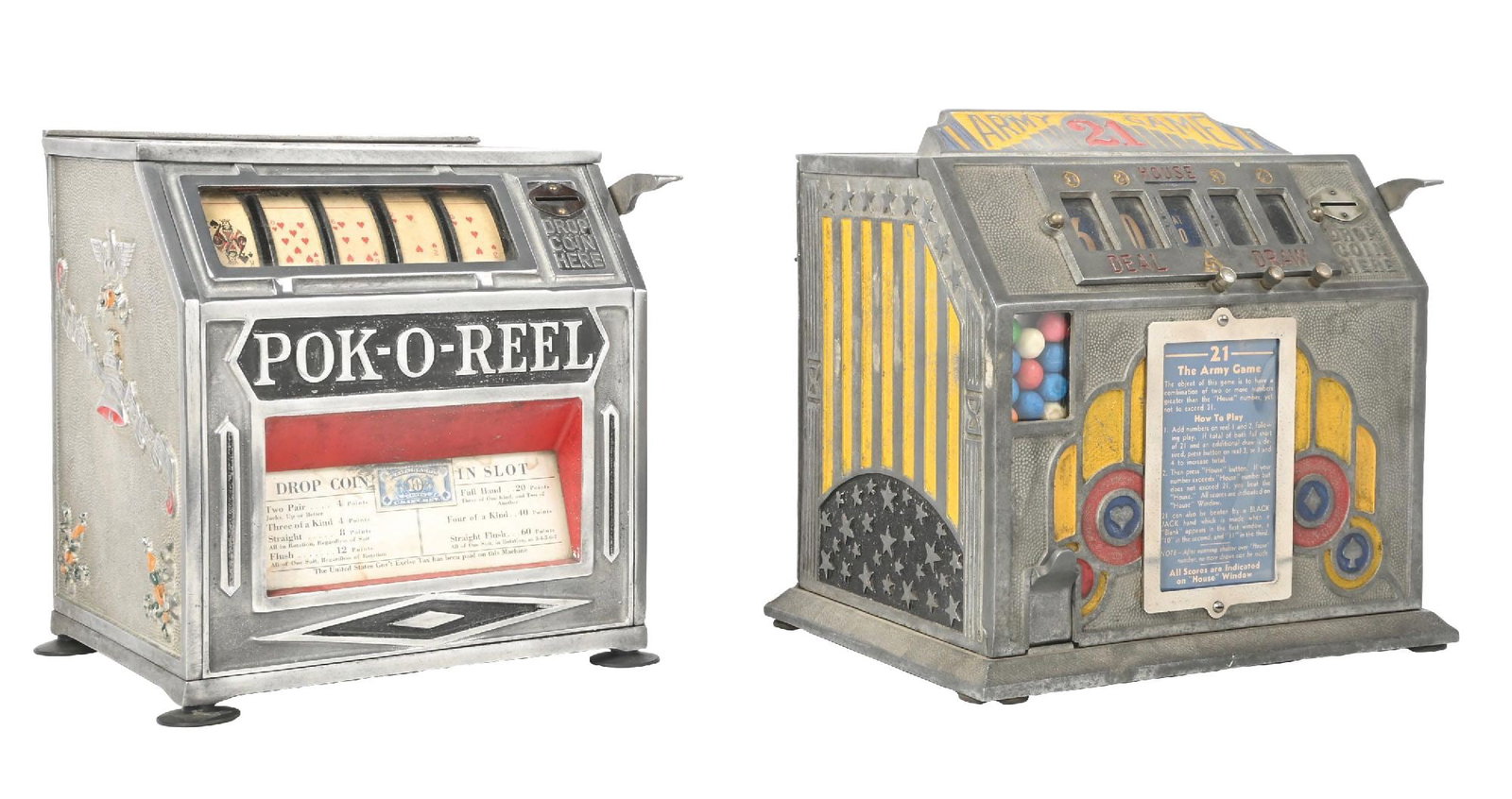 A PAIR OF TRADE STIMULATORS: GROETCHEN POK-O-REEL & GARDEN CITY ARMY 21 (1 of 5)