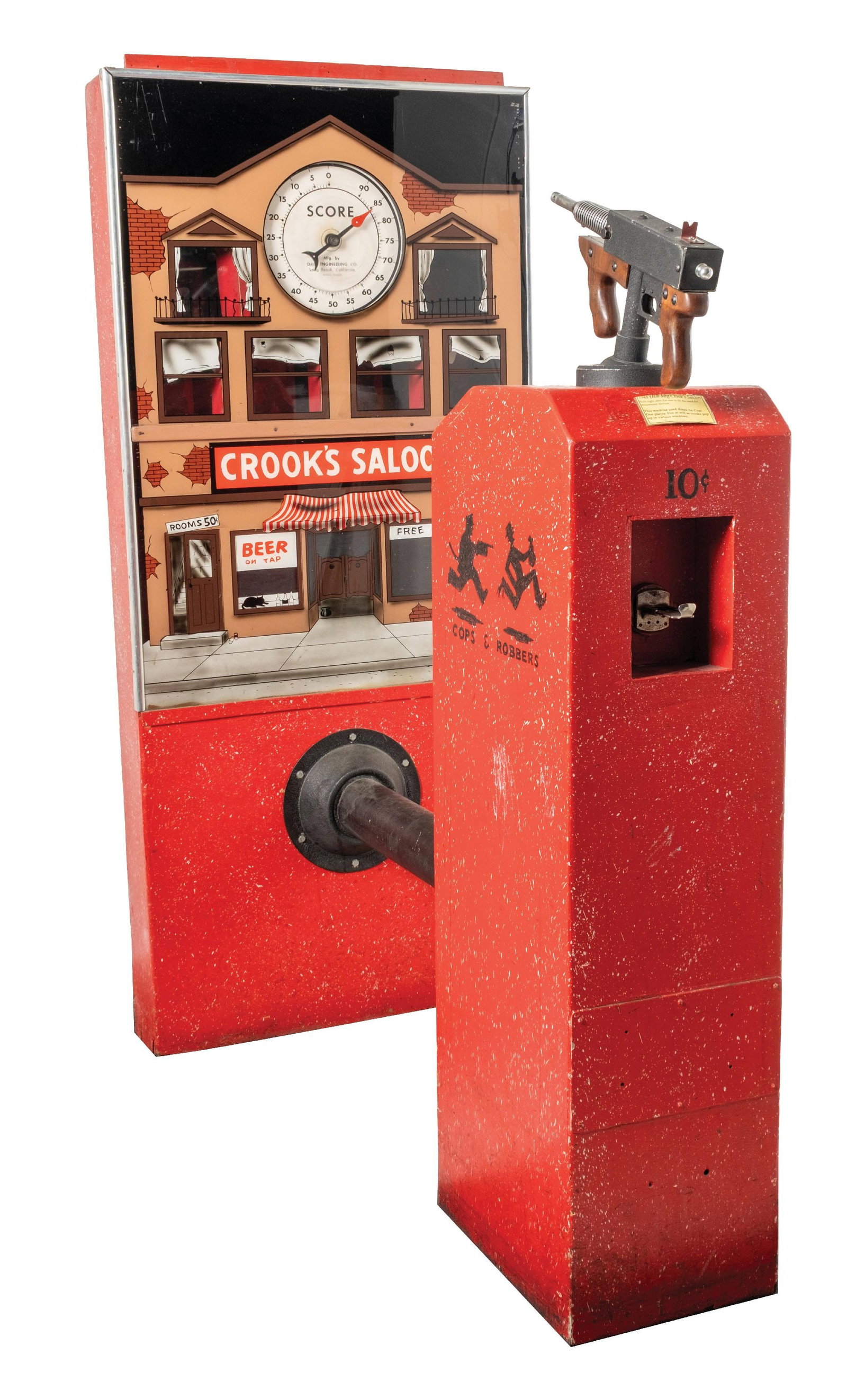 10¢ DALE MFG. "CROOKS SALOON" SHOOTING GAME (1 of 7)
