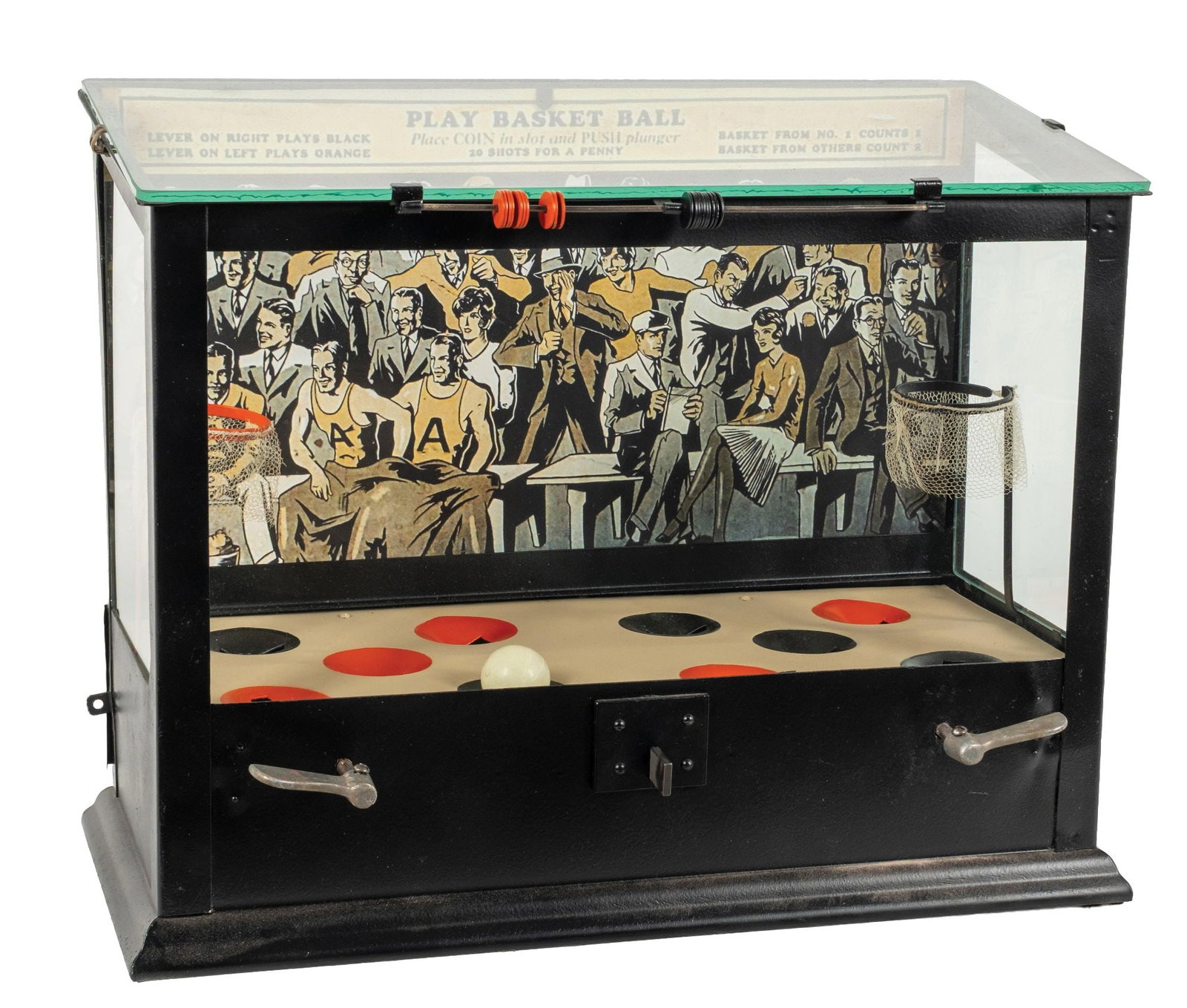 1¢ FILMASCOPE MFG. CO. PLAY BASKETBALL ARCADE GAME (1 of 5)