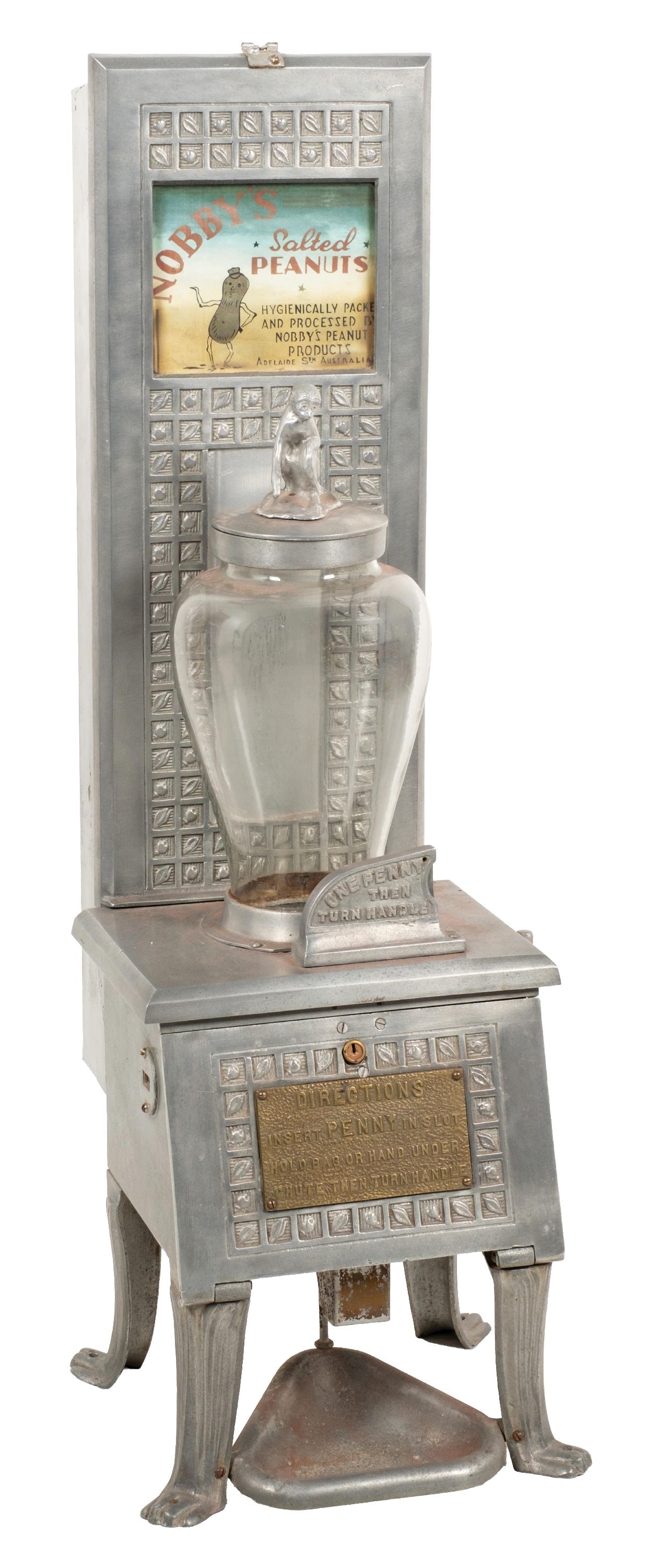 AMAZING ORIGINAL "NOBBY'S" SALTED PEANUT VENDING MACHINE (1 of 6)
