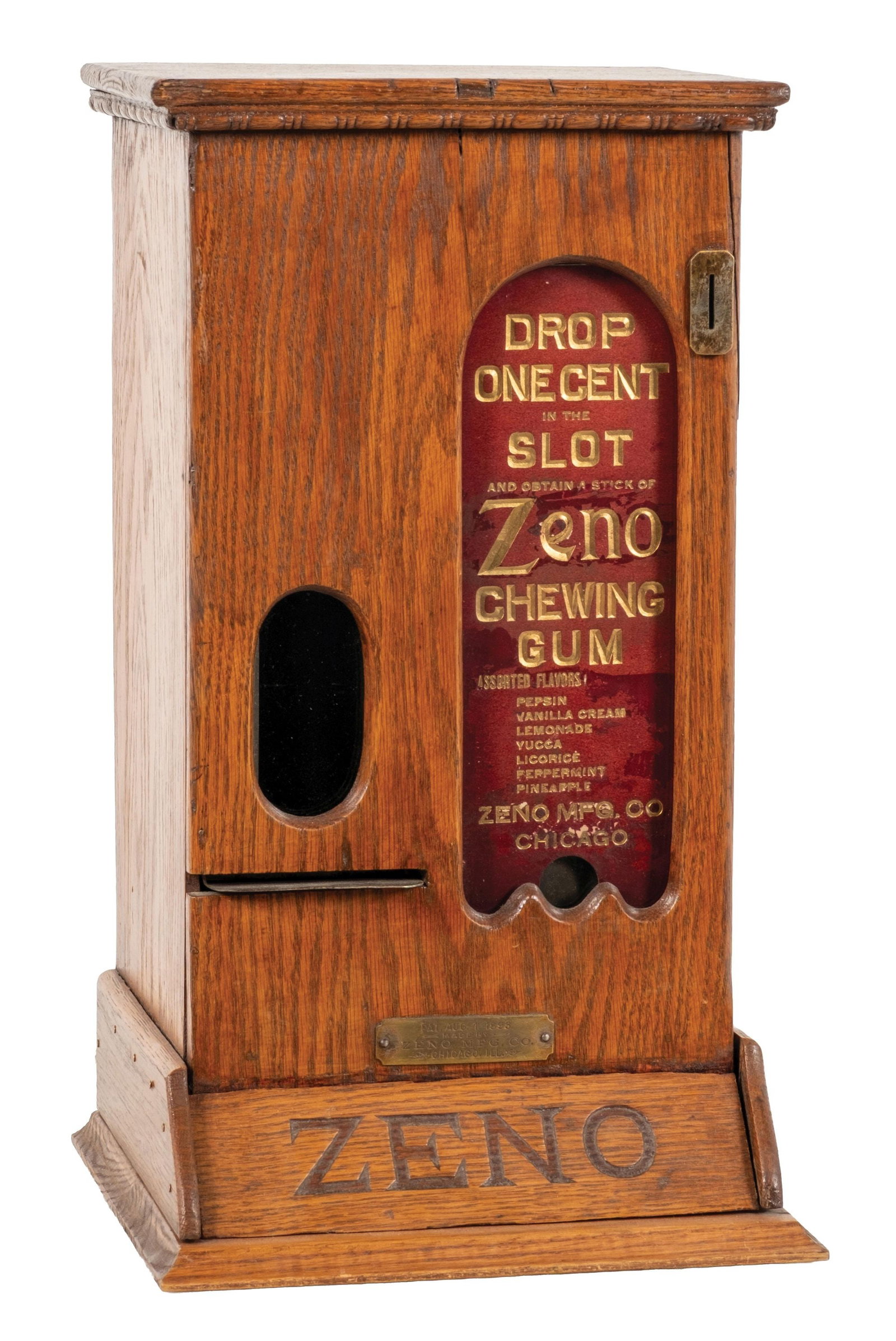 1¢ "ZENO" WOODEN VENDING MACHINE (1 of 6)